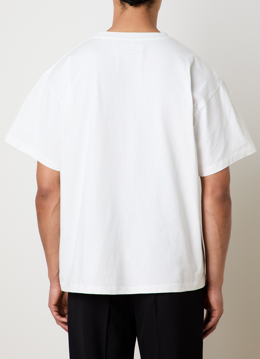 MM6 T-shirt met print - achterkant 3 gebroken wit