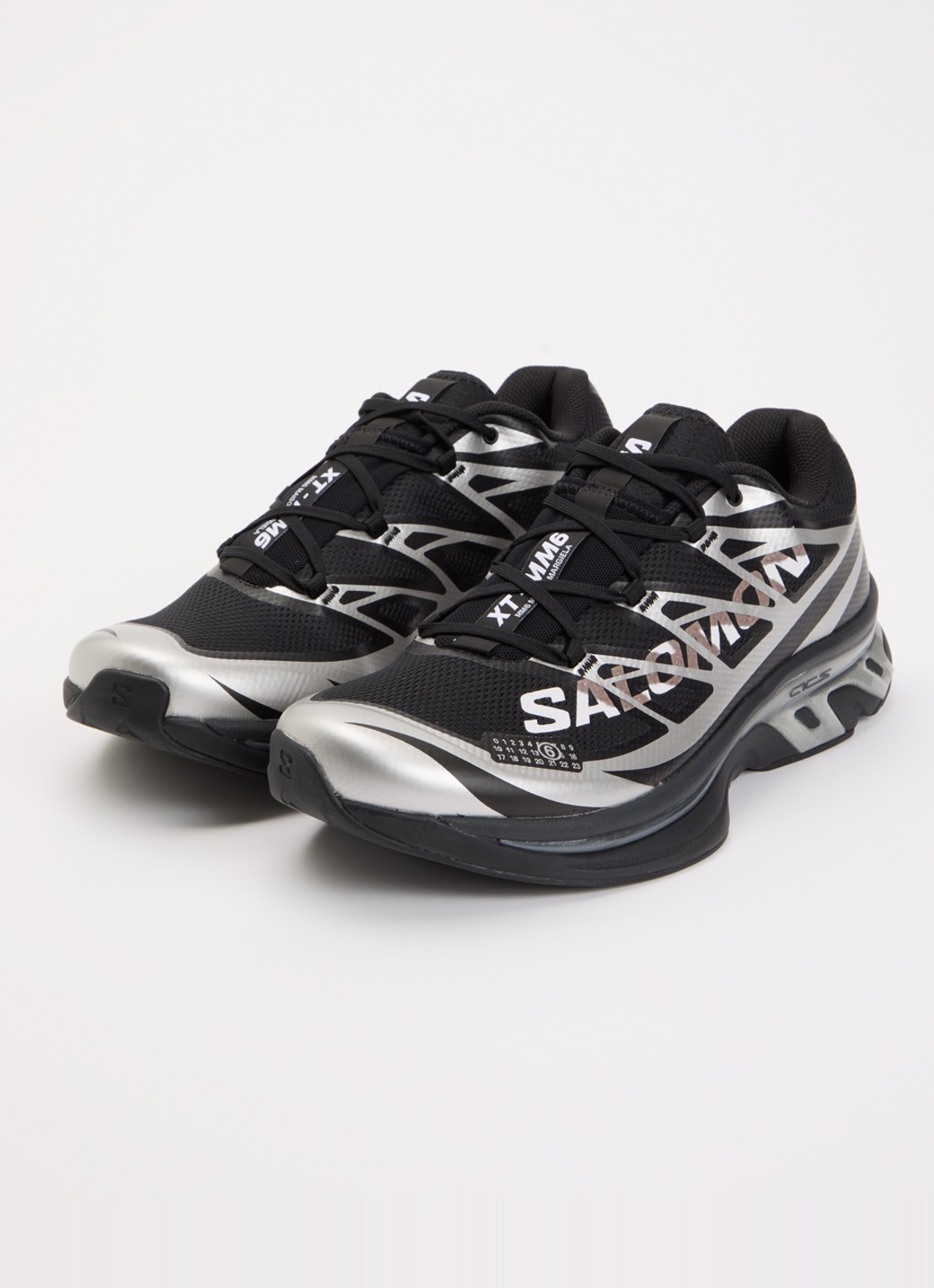 MM6 XT-MM6 sneaker met mesh details - detail 4 zwart