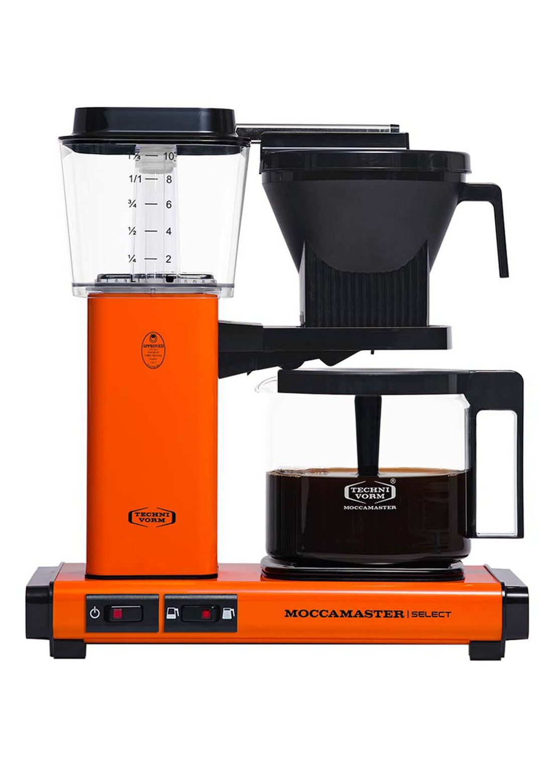 Moccamaster KBG Select koffiezetapparaat 53986 - voorkant oranje
