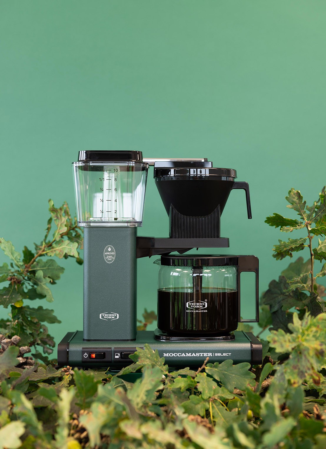 Moccamaster KBG Select koffiezetapparaat 53991 - detail 7 olijfgroen
