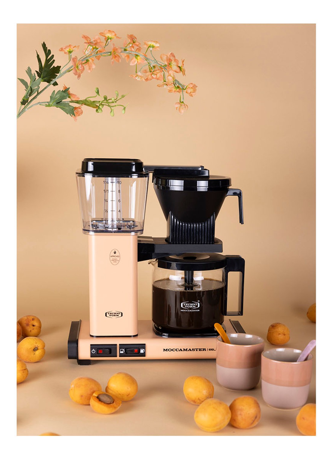 Moccamaster KBG Select koffiezetapparaat 53994 - detail 2 abrikoos