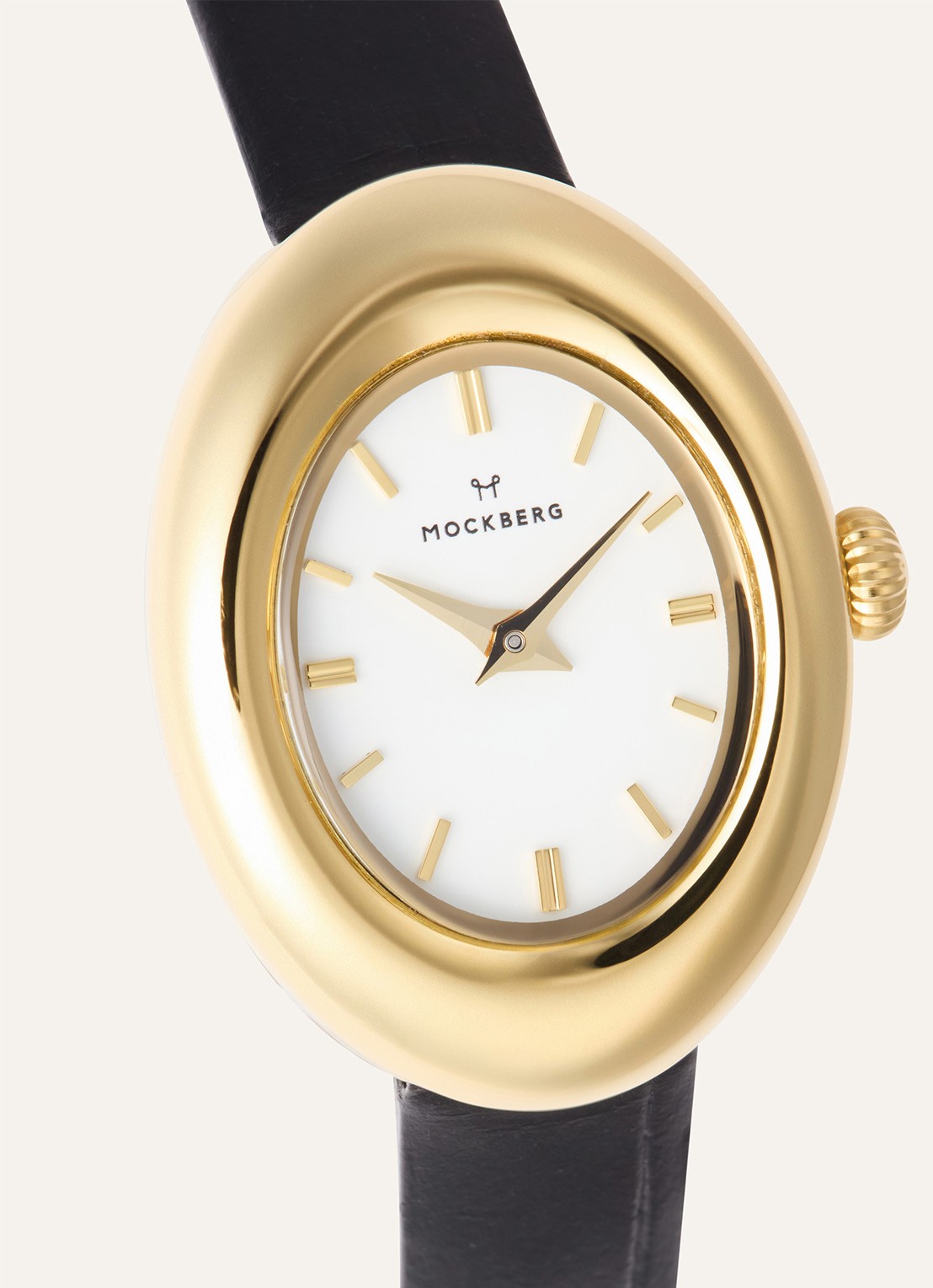 Mockberg Belle Oval horloge MB1414 - detail 2 goud