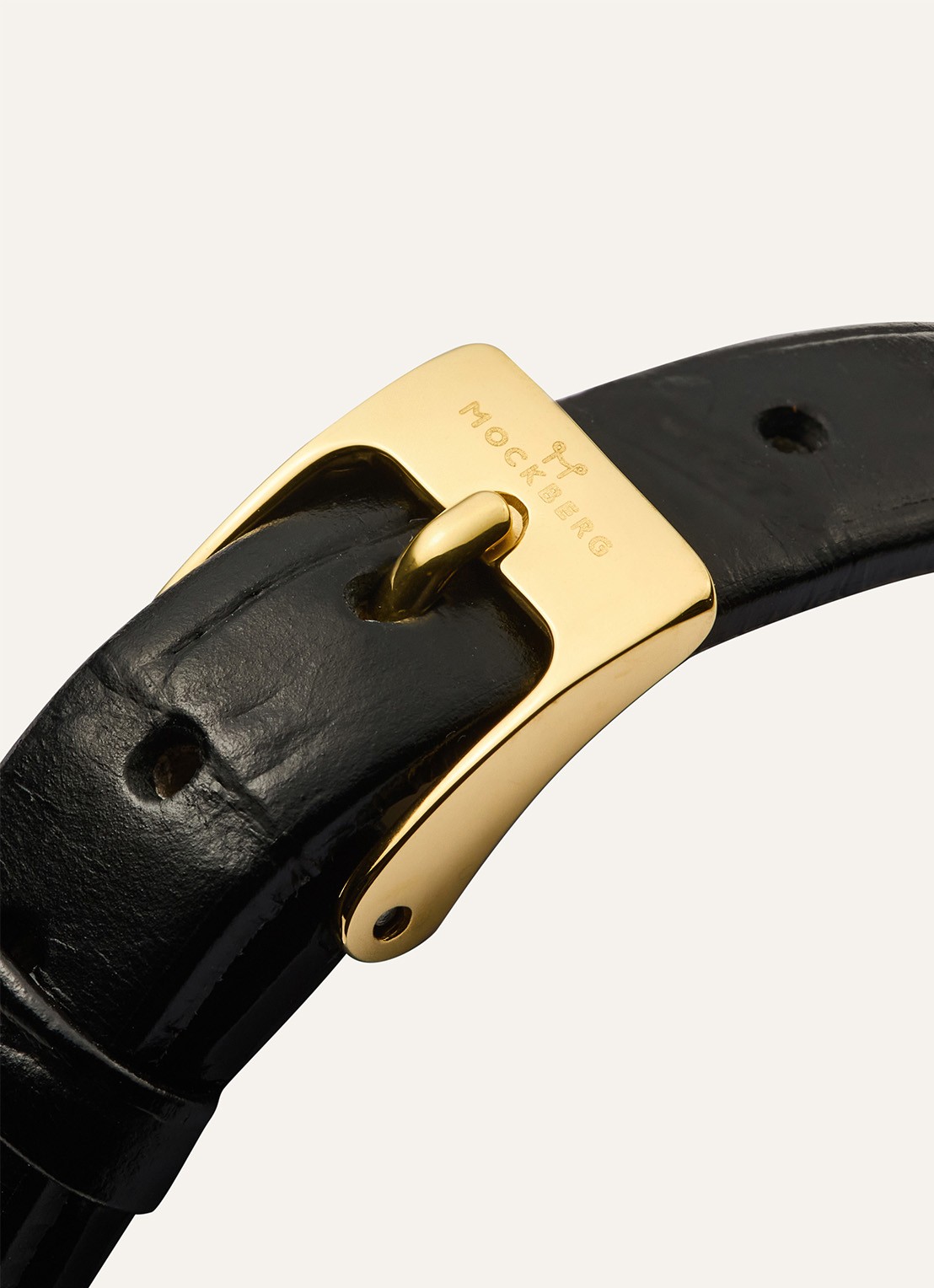 Mockberg Belle Oval horloge MB1414 - detail 4 goud