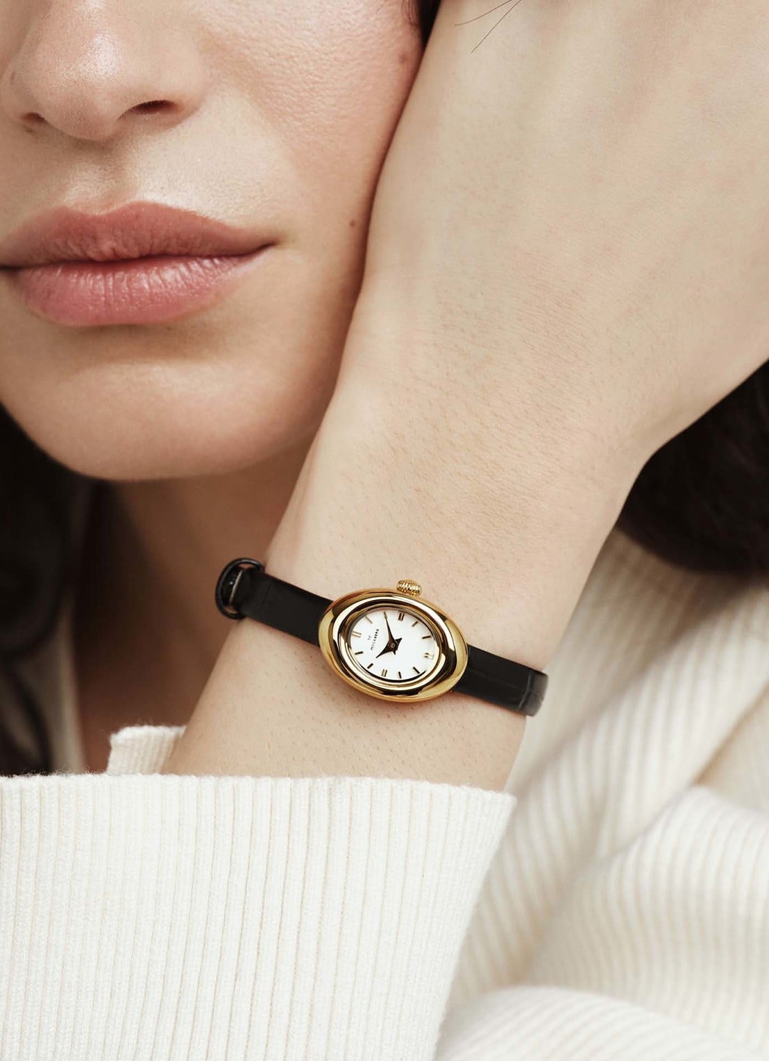 Mockberg Belle Oval Petite horloge MB1412 - detail 4 goud