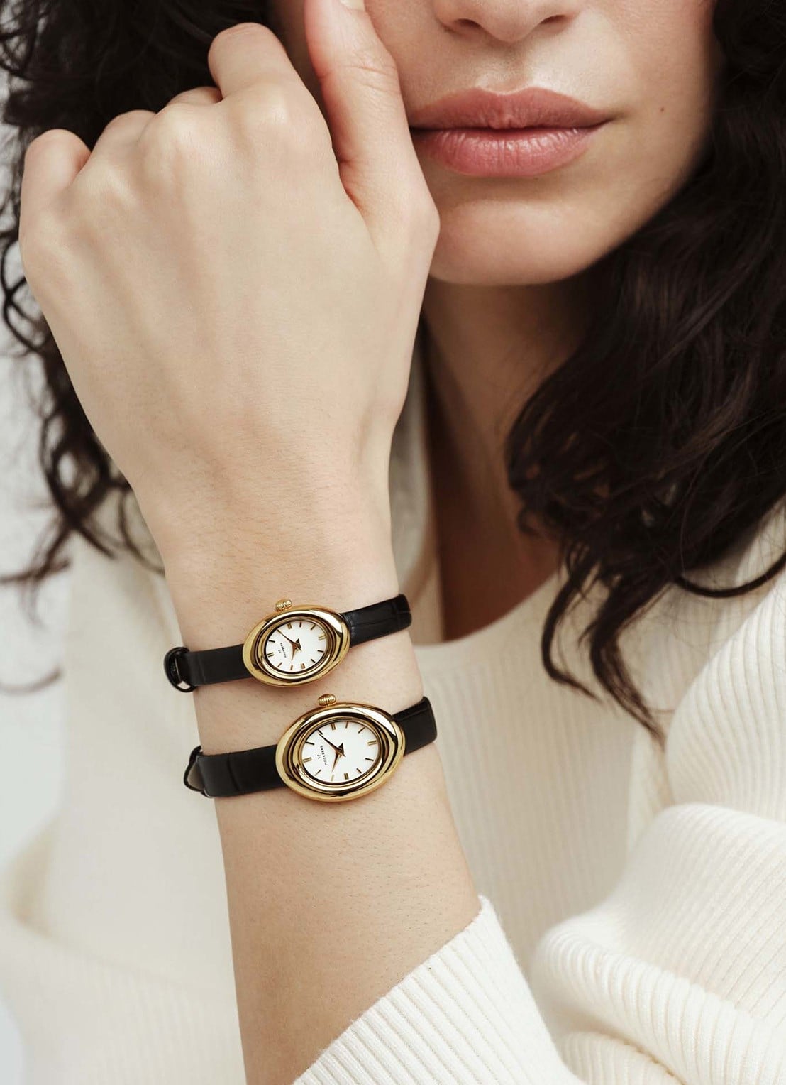 Mockberg Belle Oval Petite horloge MB1412 - detail 5 goud