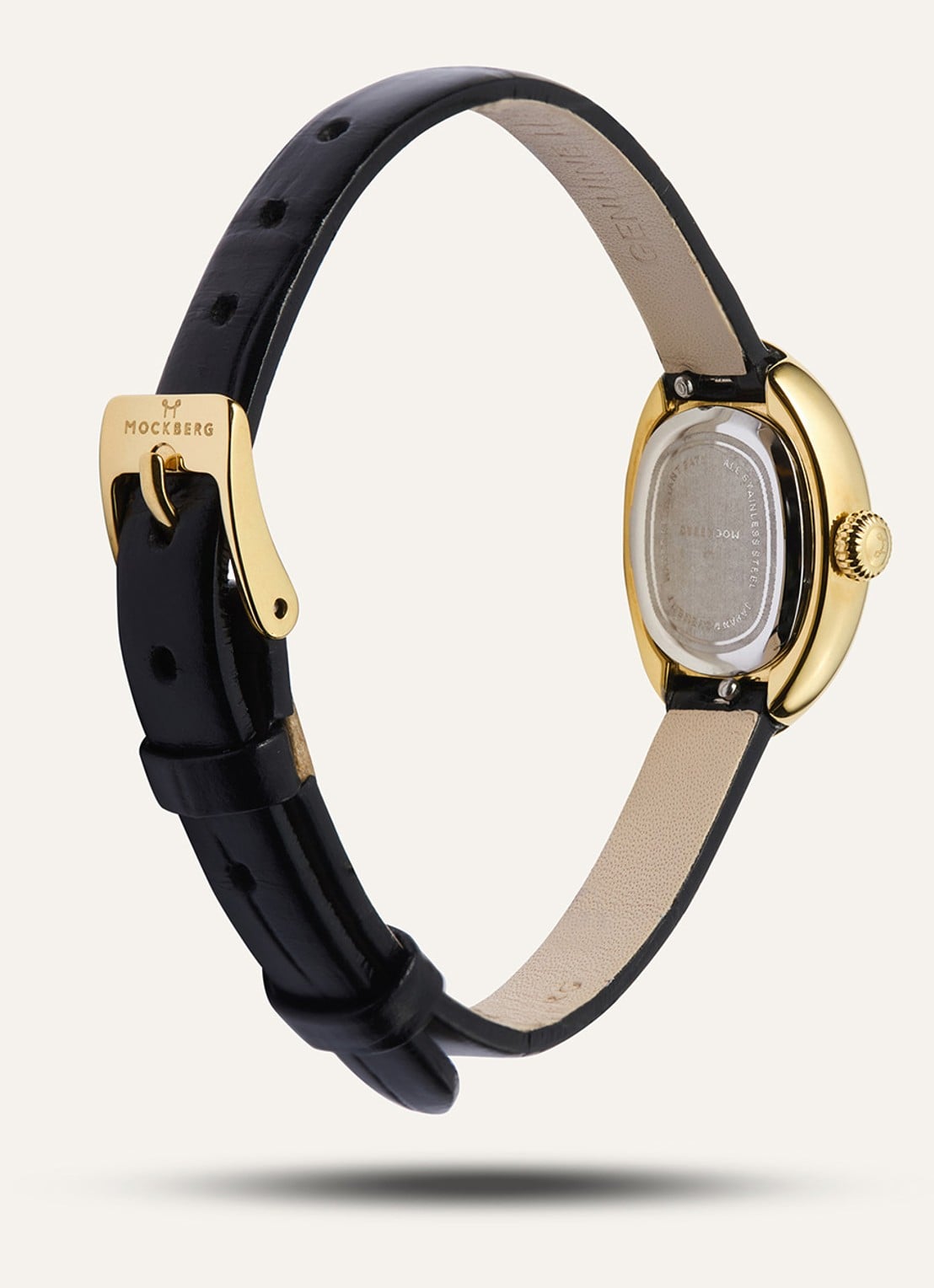 Mockberg Belle Oval Petite horloge MB1412 - detail 6 goud