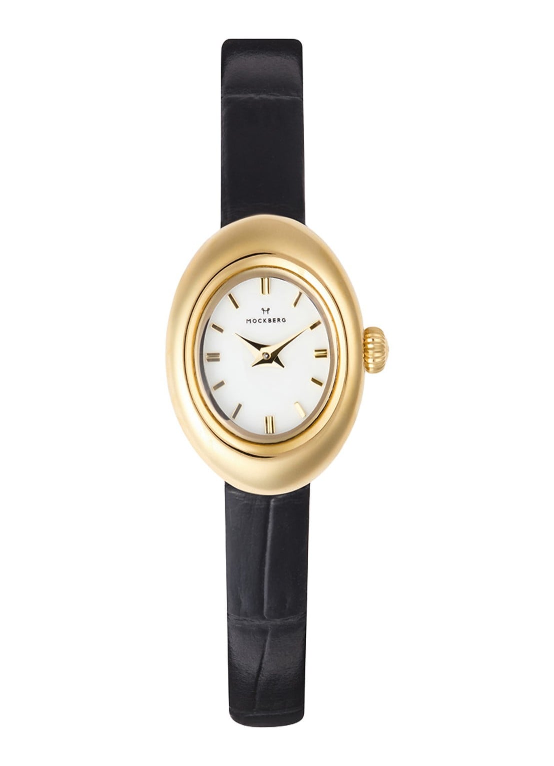 Mockberg Belle Oval Petite horloge MB1412 - voorkant 2 goud