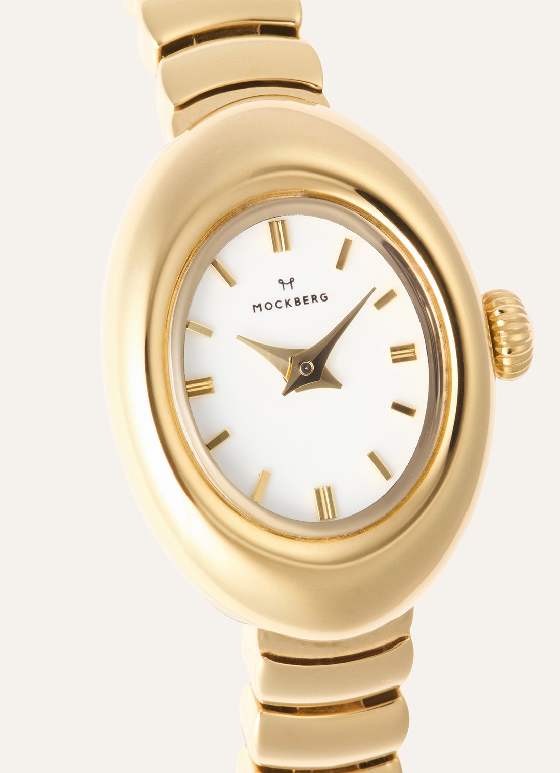 Mockberg Belle Oval Petite horloge MB1416 - detail 4 goud