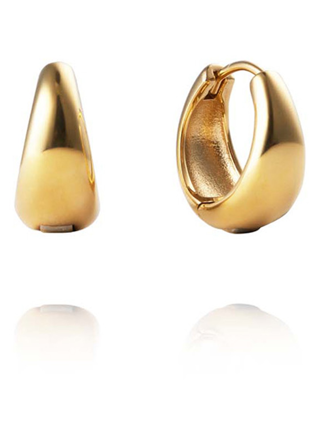 Mockberg Bold Medium oorringen MO145 - detail goud