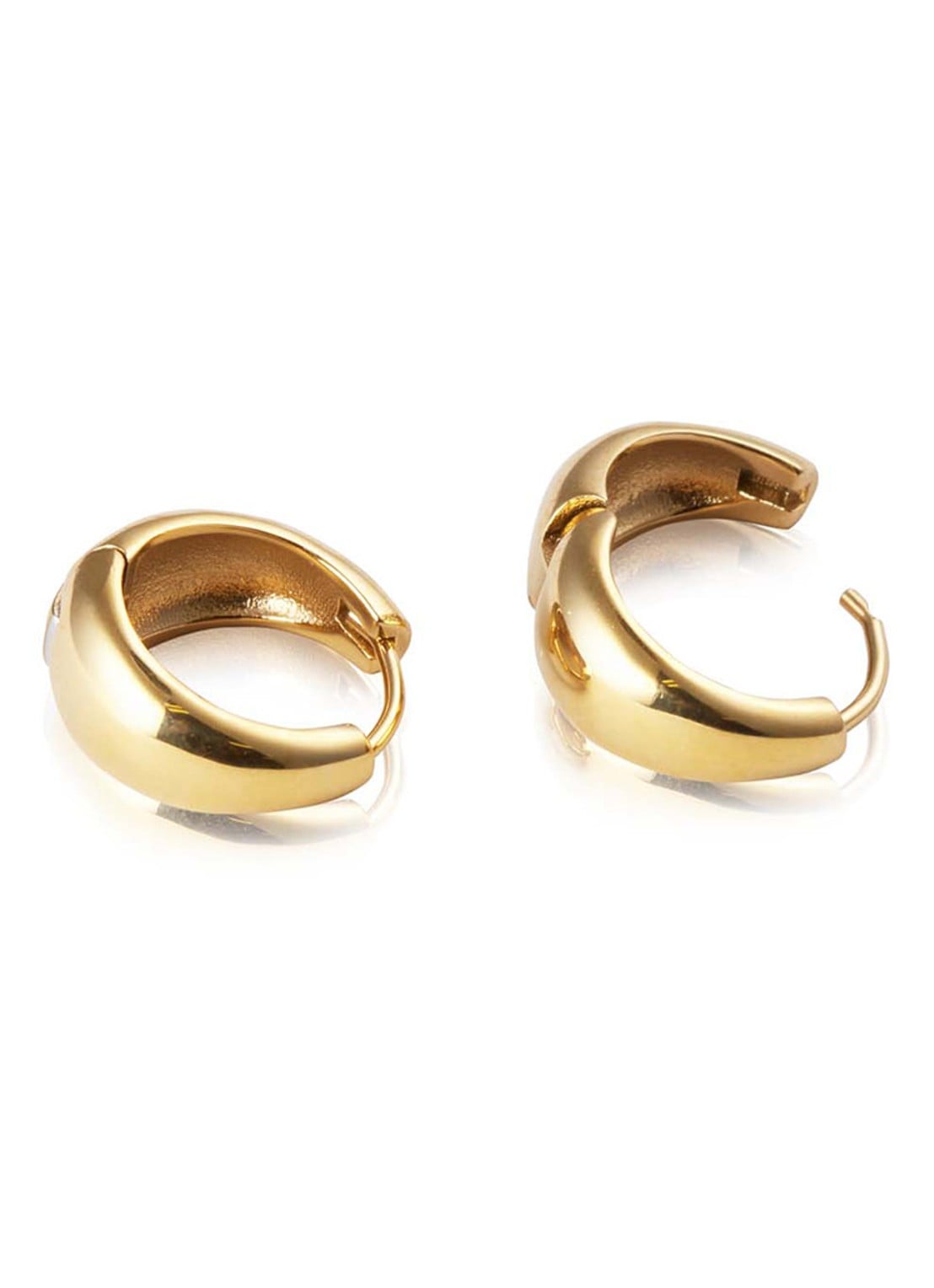 Mockberg Bold Medium oorringen MO145 - detail 2 goud