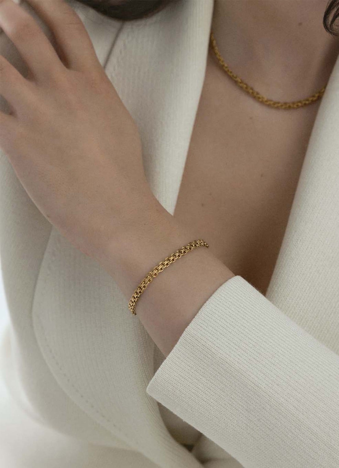 Mockberg Darling armband MO234 - voorkant 2 goud