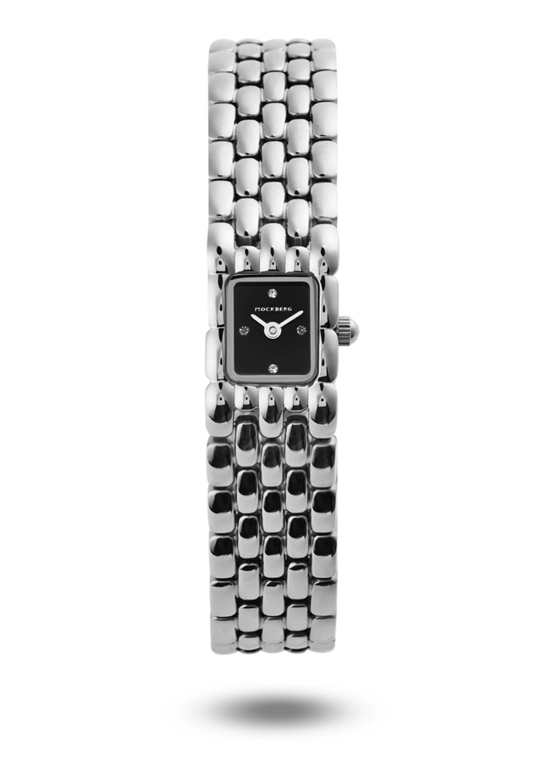 Mockberg Eternal Steel Noir horloge MB2090 - voorkant 5 zilver