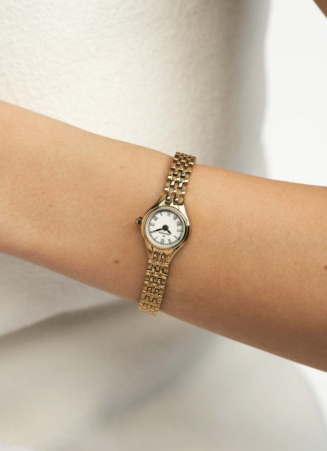 Mockberg Heritage Petite horloge MB1613 - achterkant goud