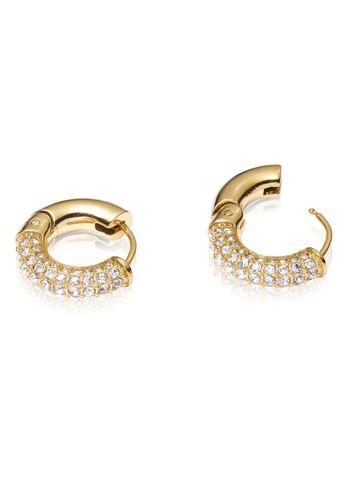 Mockberg Pavé Everyday Medium oorringen MB0192 - detail goud