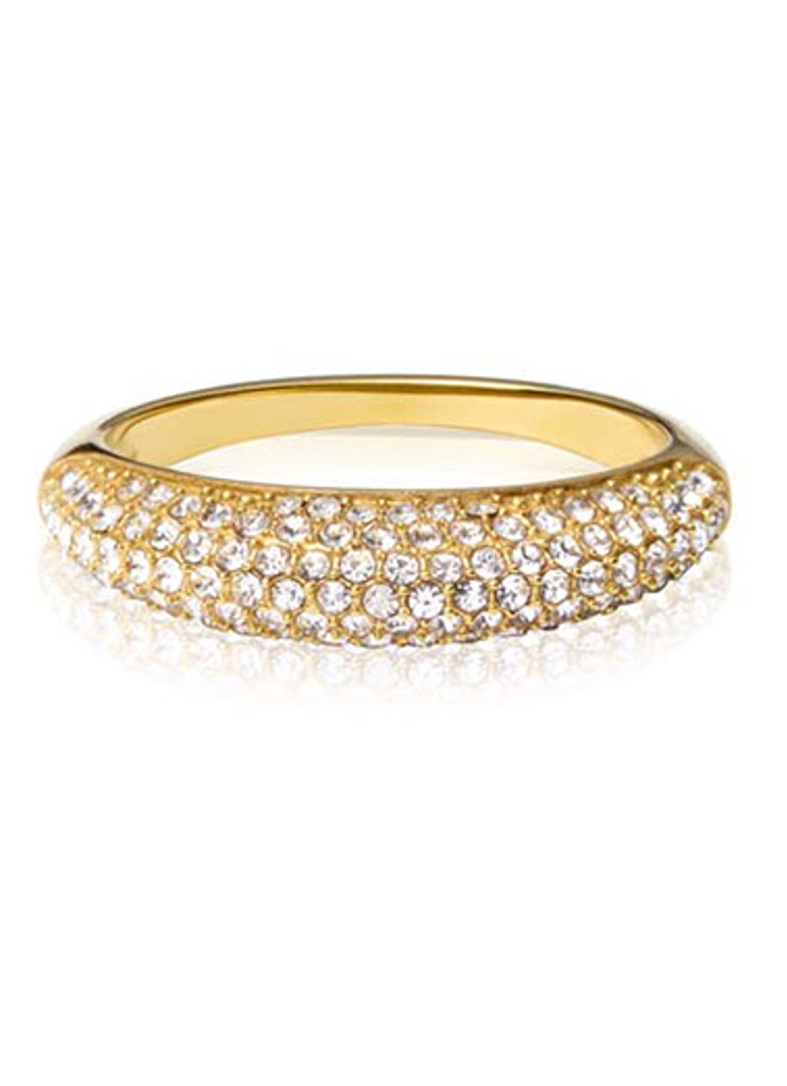 Mockberg Pavé Precious ring met zirkonia MB0199 - detail goud