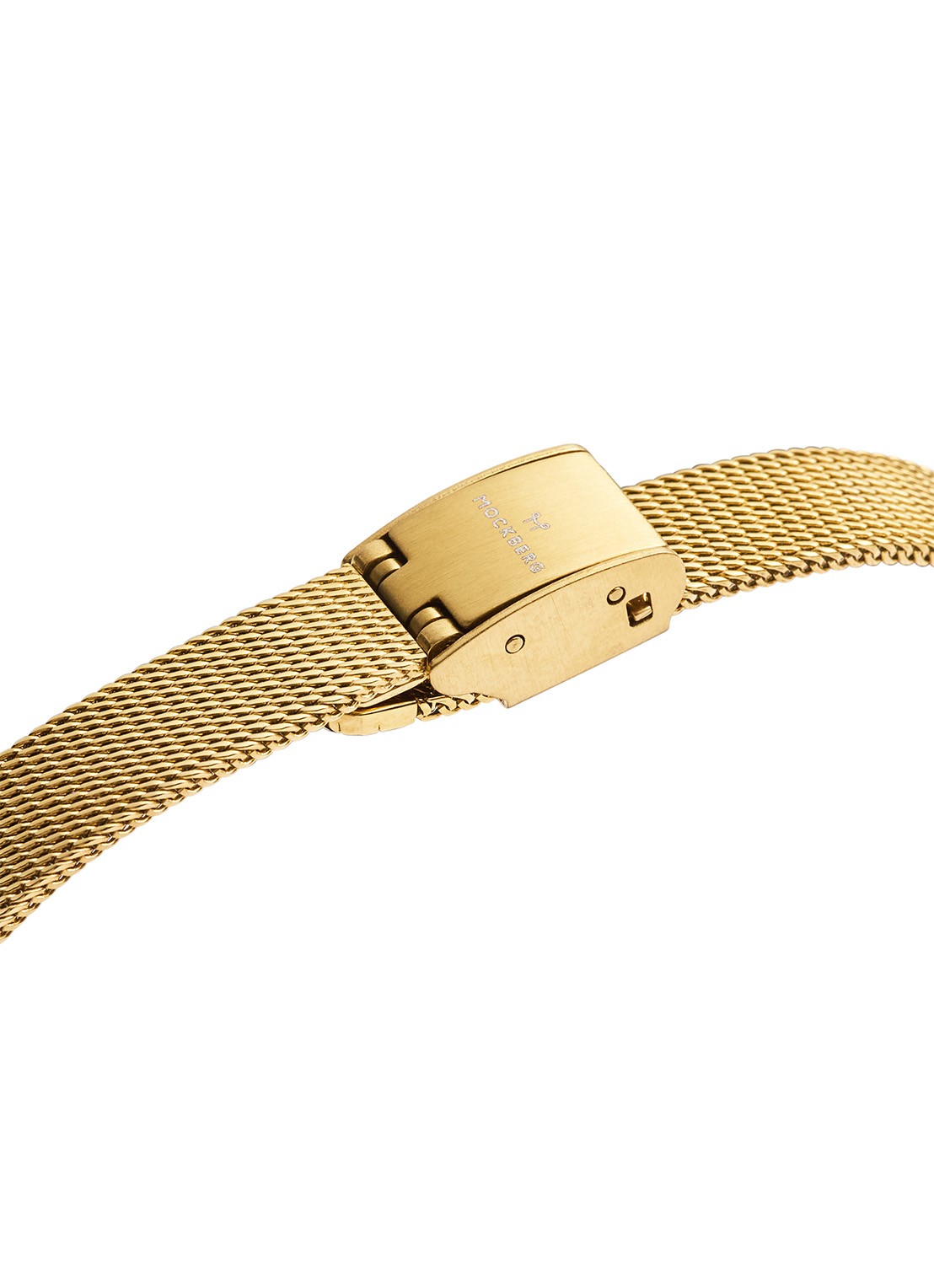 Mockberg Retro Mesh horloge MB0253 - detail 3 goud