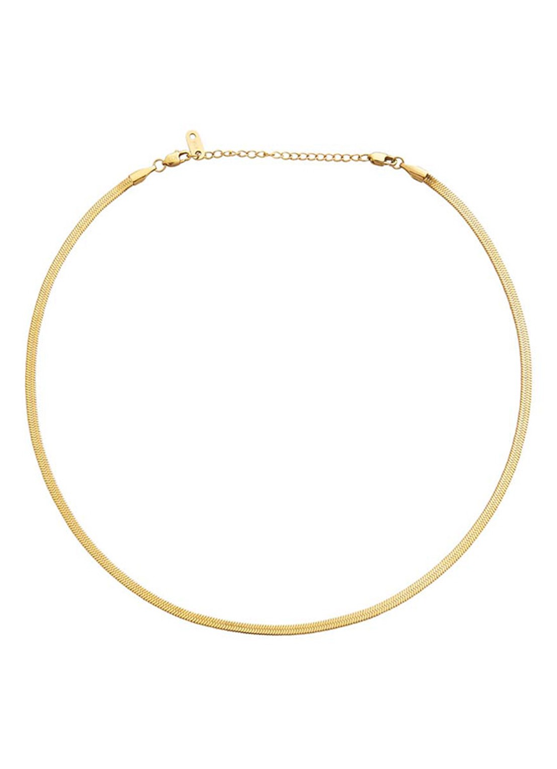 Mockberg Thin Snake ketting MO577 - detail goud