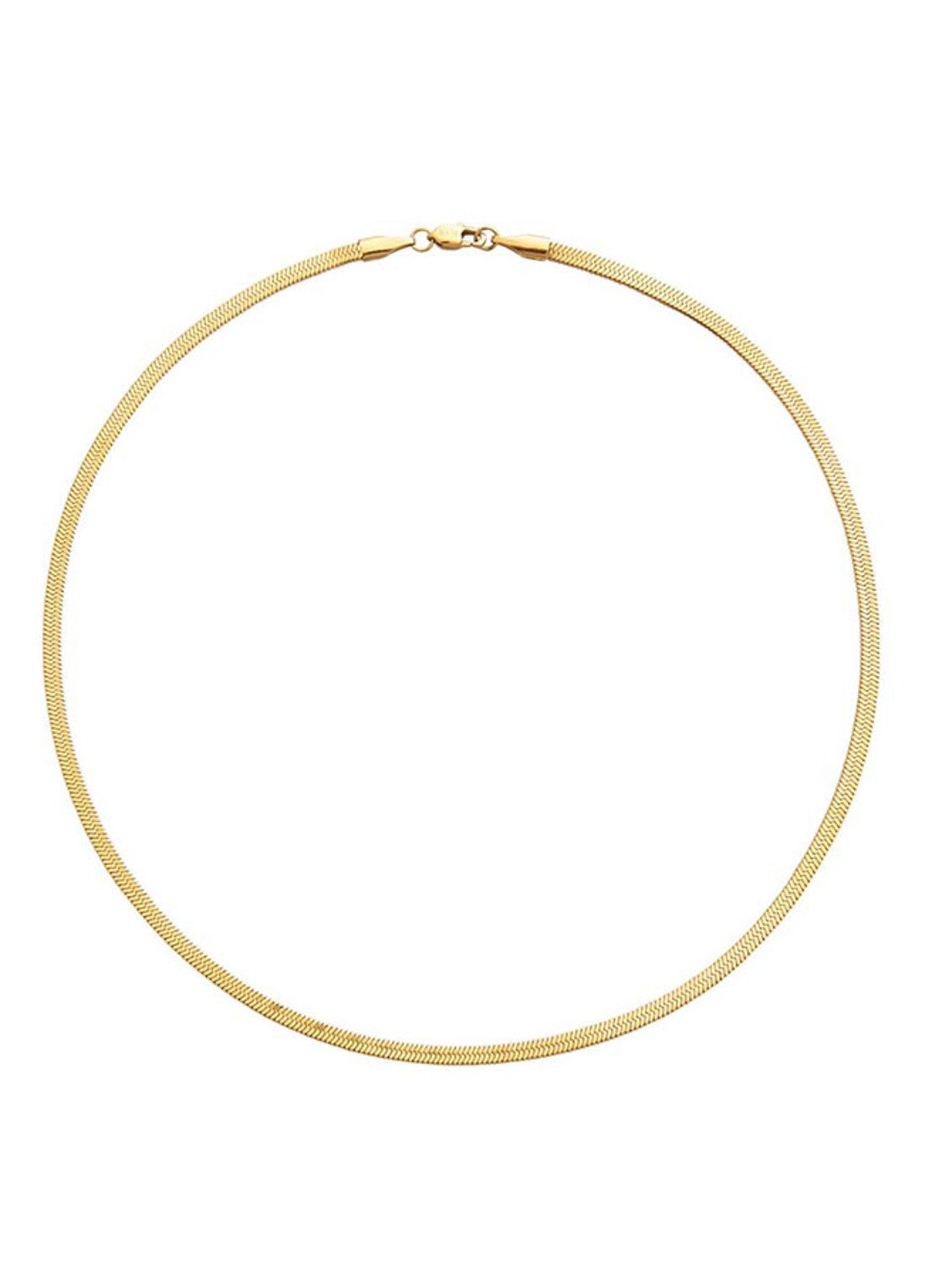 Mockberg Thin Snake ketting MO577 - voorkant 3 goud