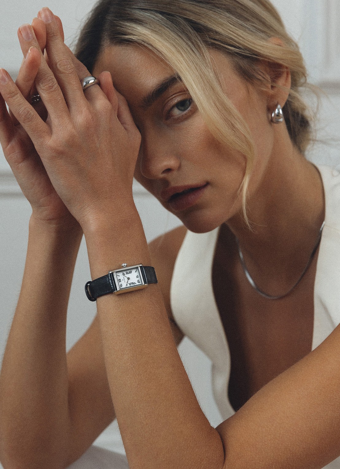 Mockberg Timeless horloge MB0246 - detail 6 zilver