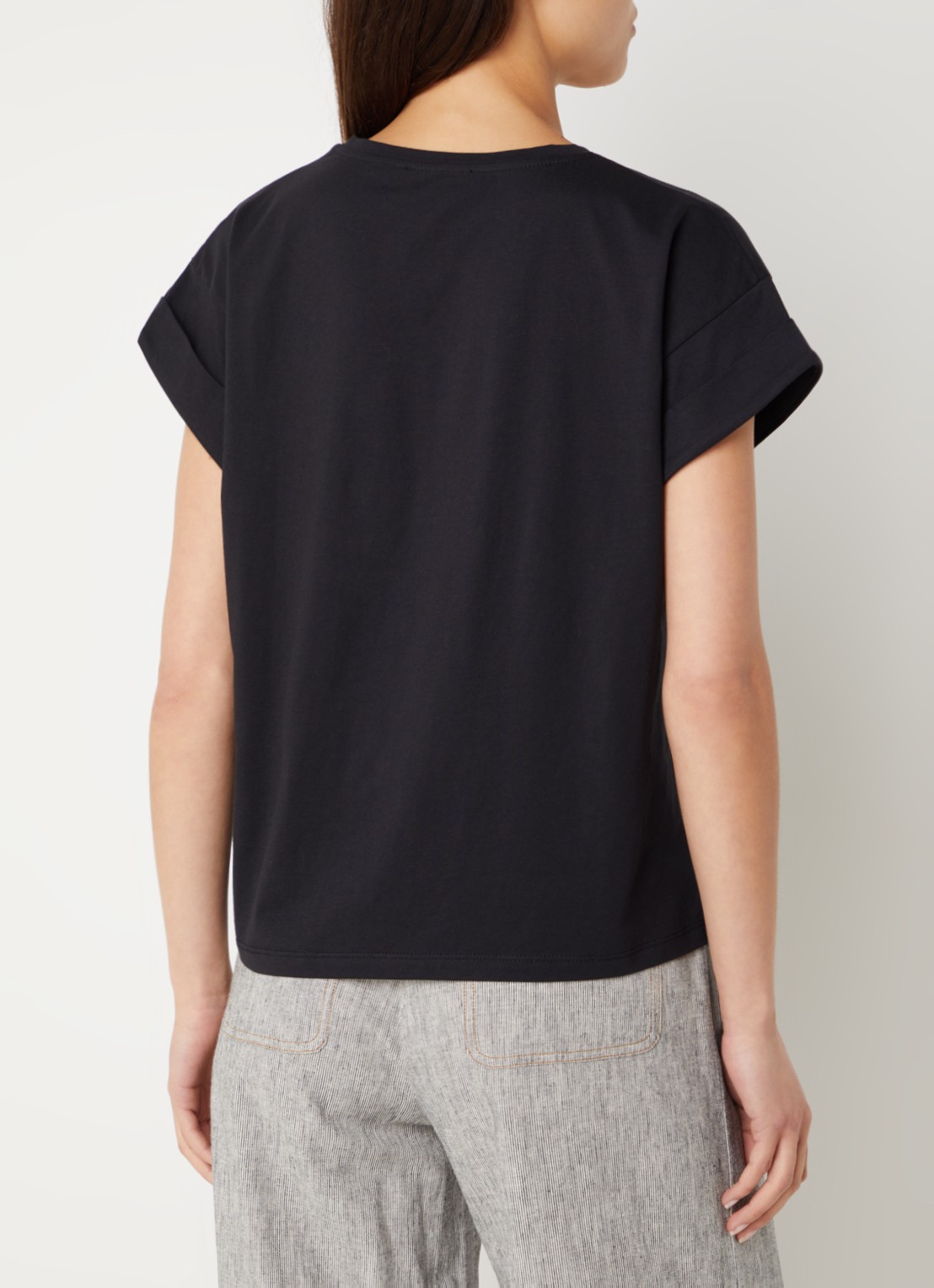 Modström Brazil T-shirt met ronde hals - achterkant zwart