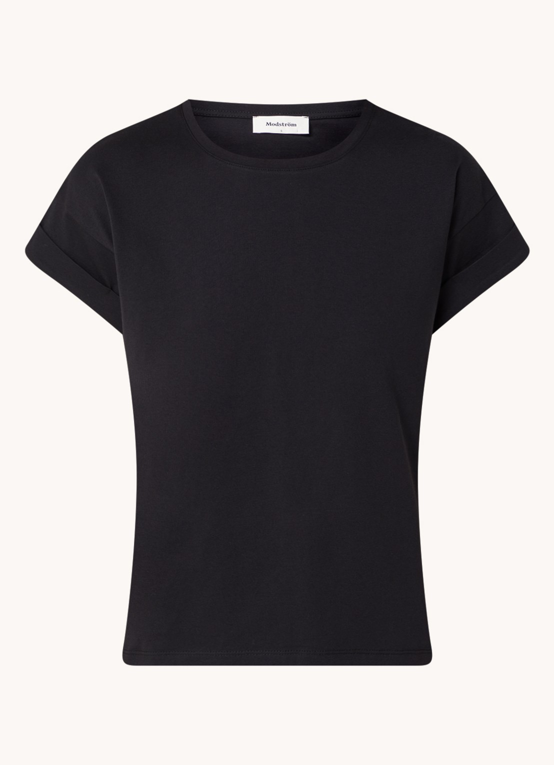 Modström Brazil T-shirt met ronde hals - voorkant 3 zwart