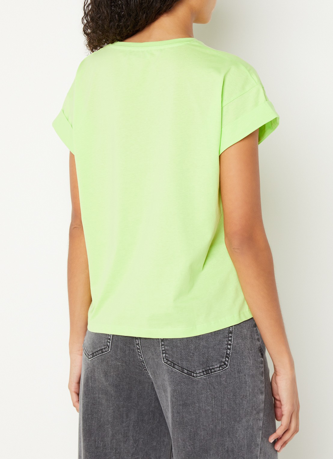 Modström Brazil T-shirt met ronde hals - achterkant mint