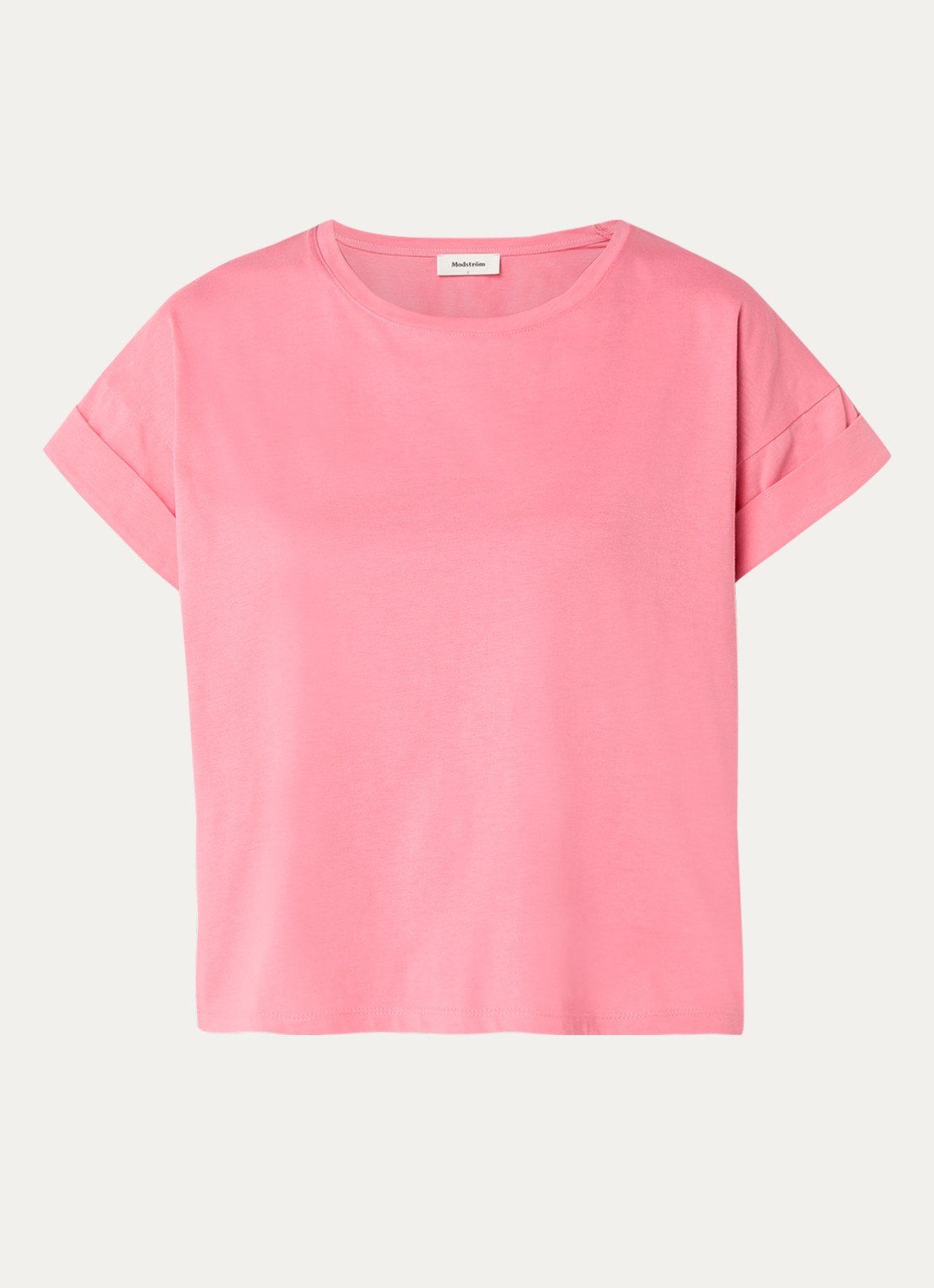 Modström Brazil T-shirt met ronde hals - voorkant 2 roze