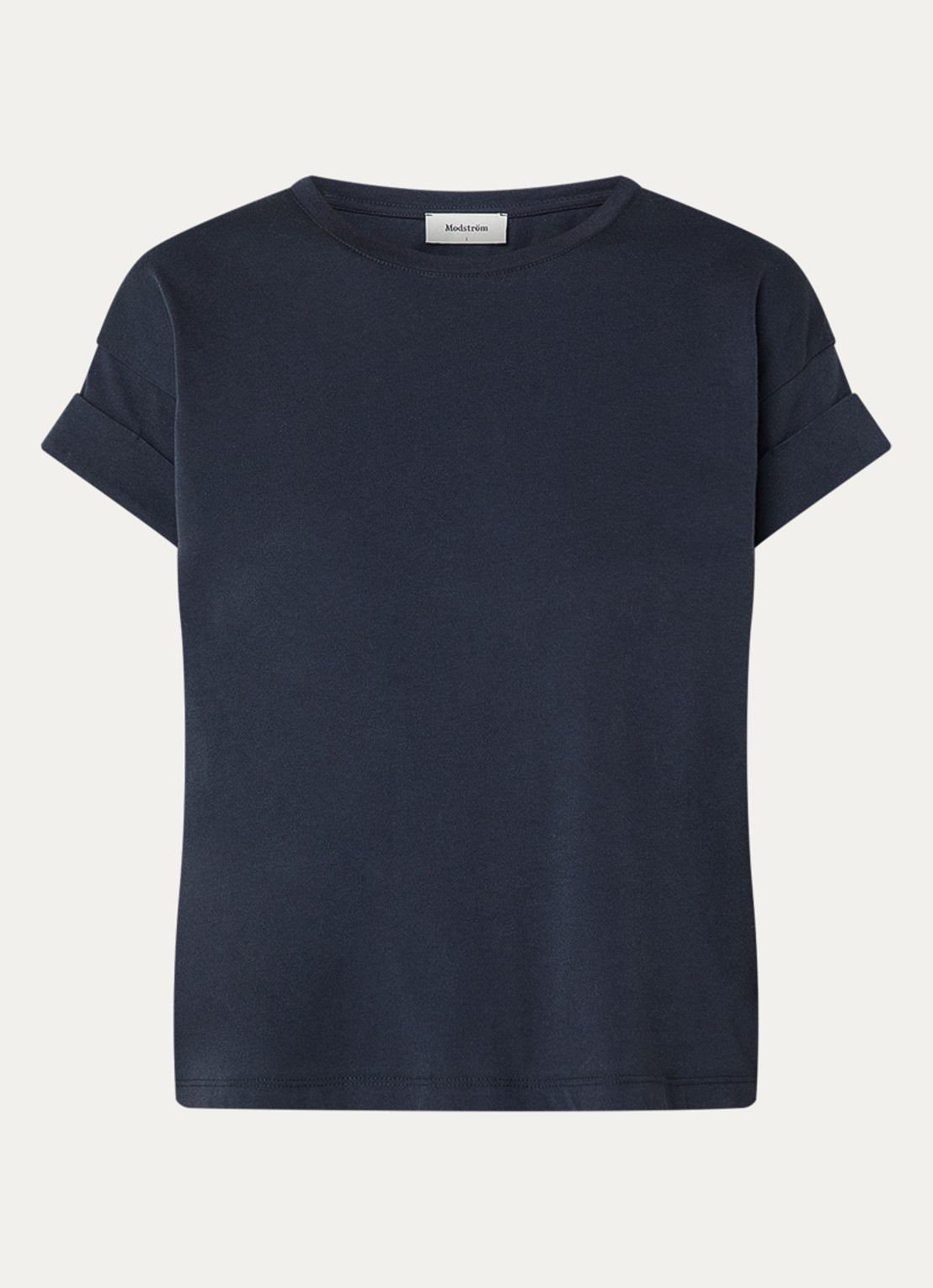 Modström Brazil T-shirt met ronde hals - voorkant 2 donkerblauw