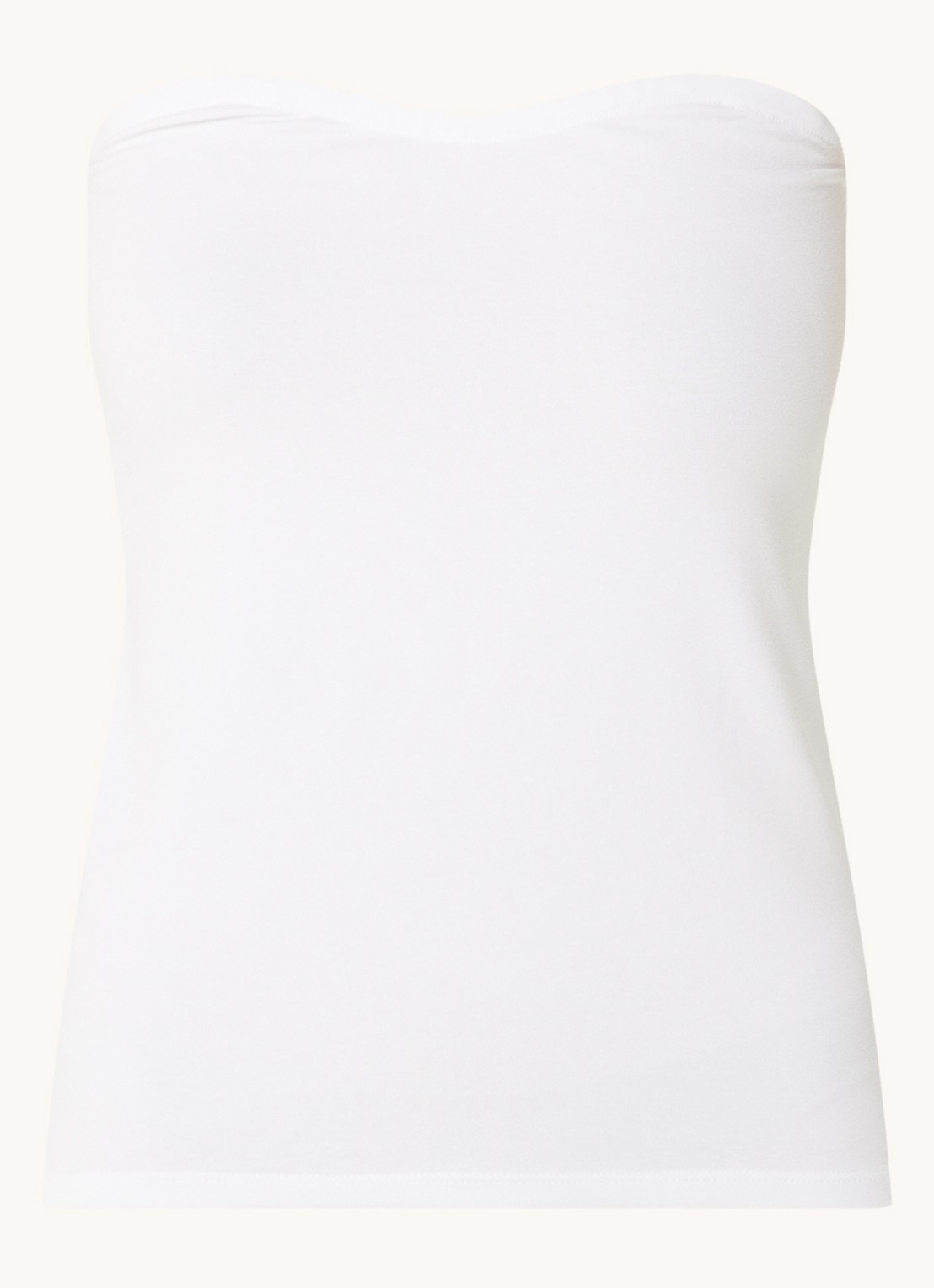 Modström Dae strapless top met stretch - voorkant 3 wit