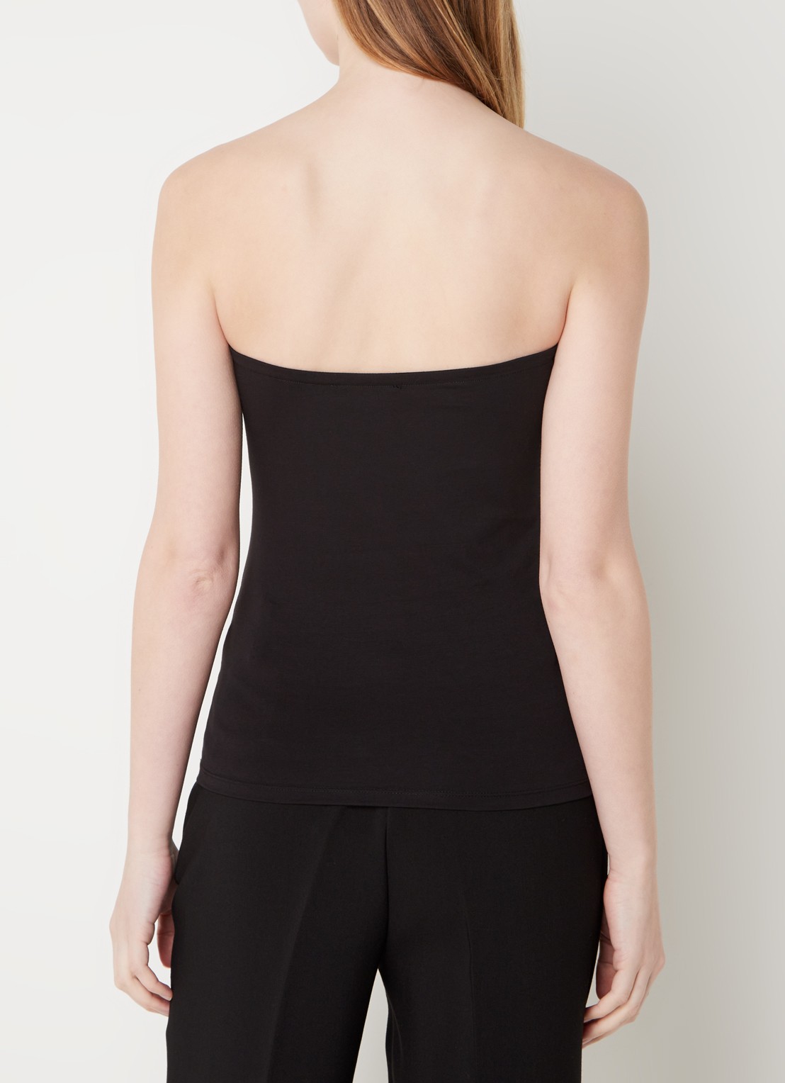 Modström Dae strapless top met stretch - achterkant 4 zwart