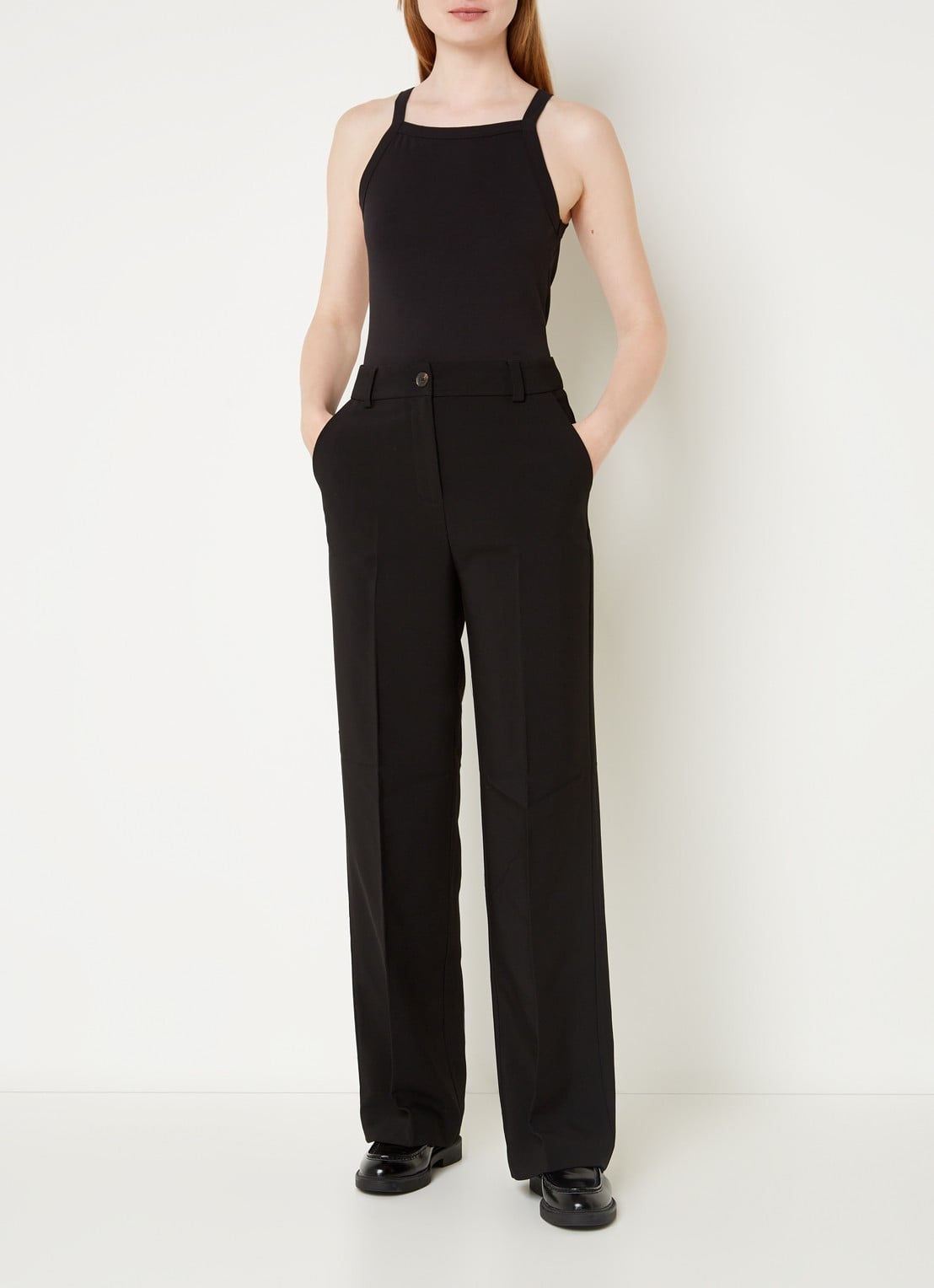 Modström Dae tanktop met stretch - voorkant 3 zwart
