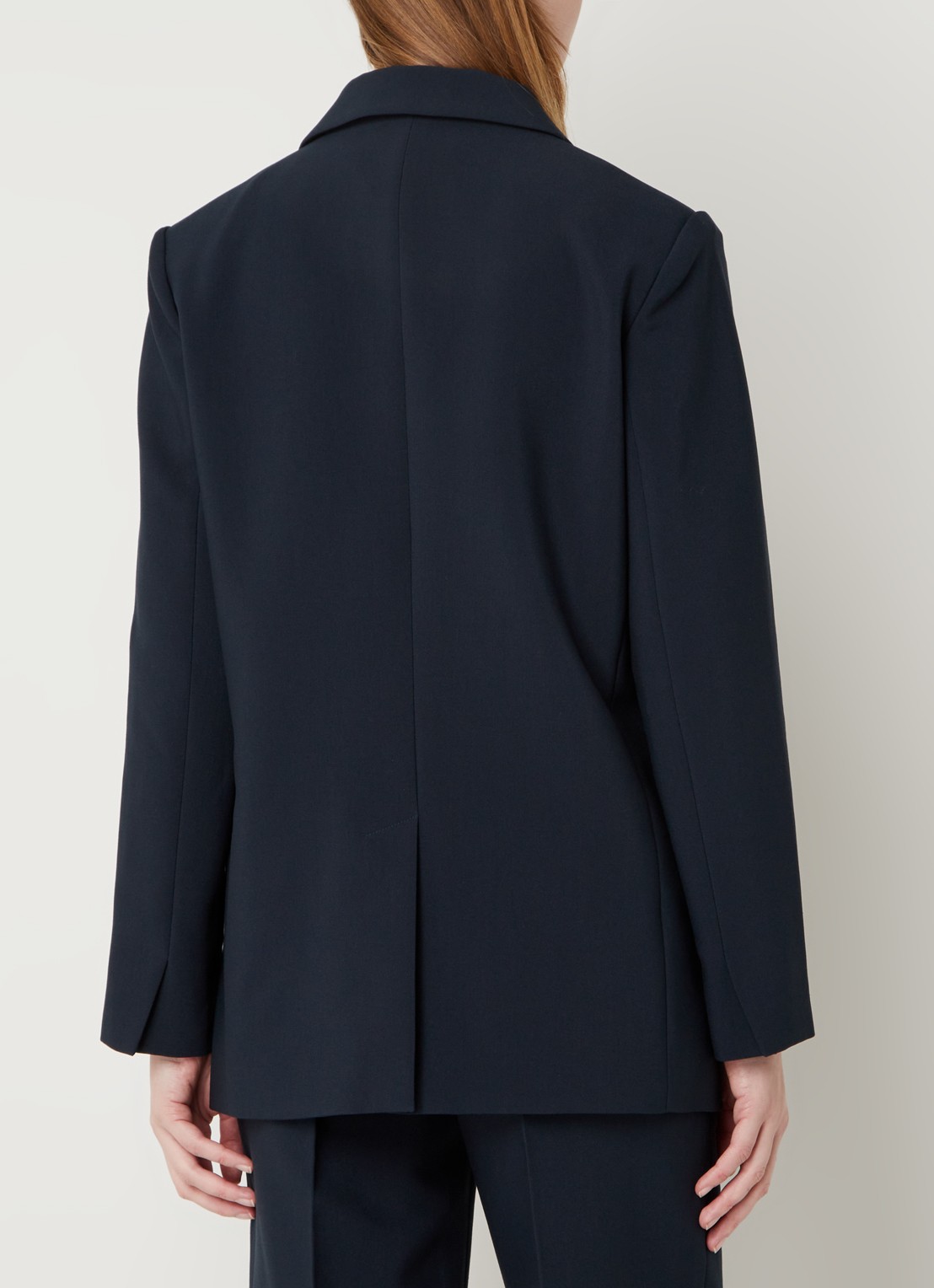 Modström Gale blazer met klepzakken - achterkant 3 indigo