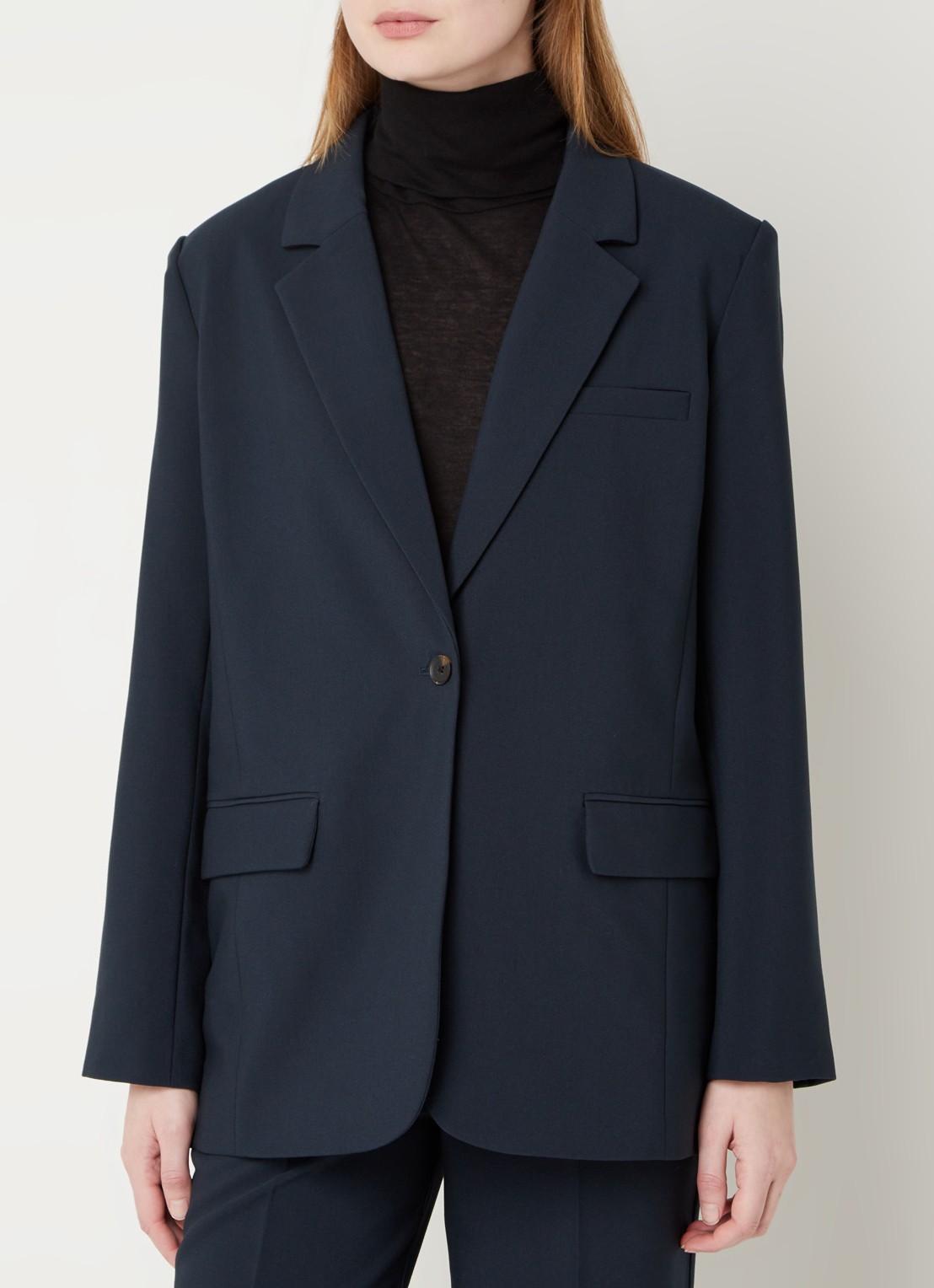 Modström Gale blazer met klepzakken - detail 4 indigo