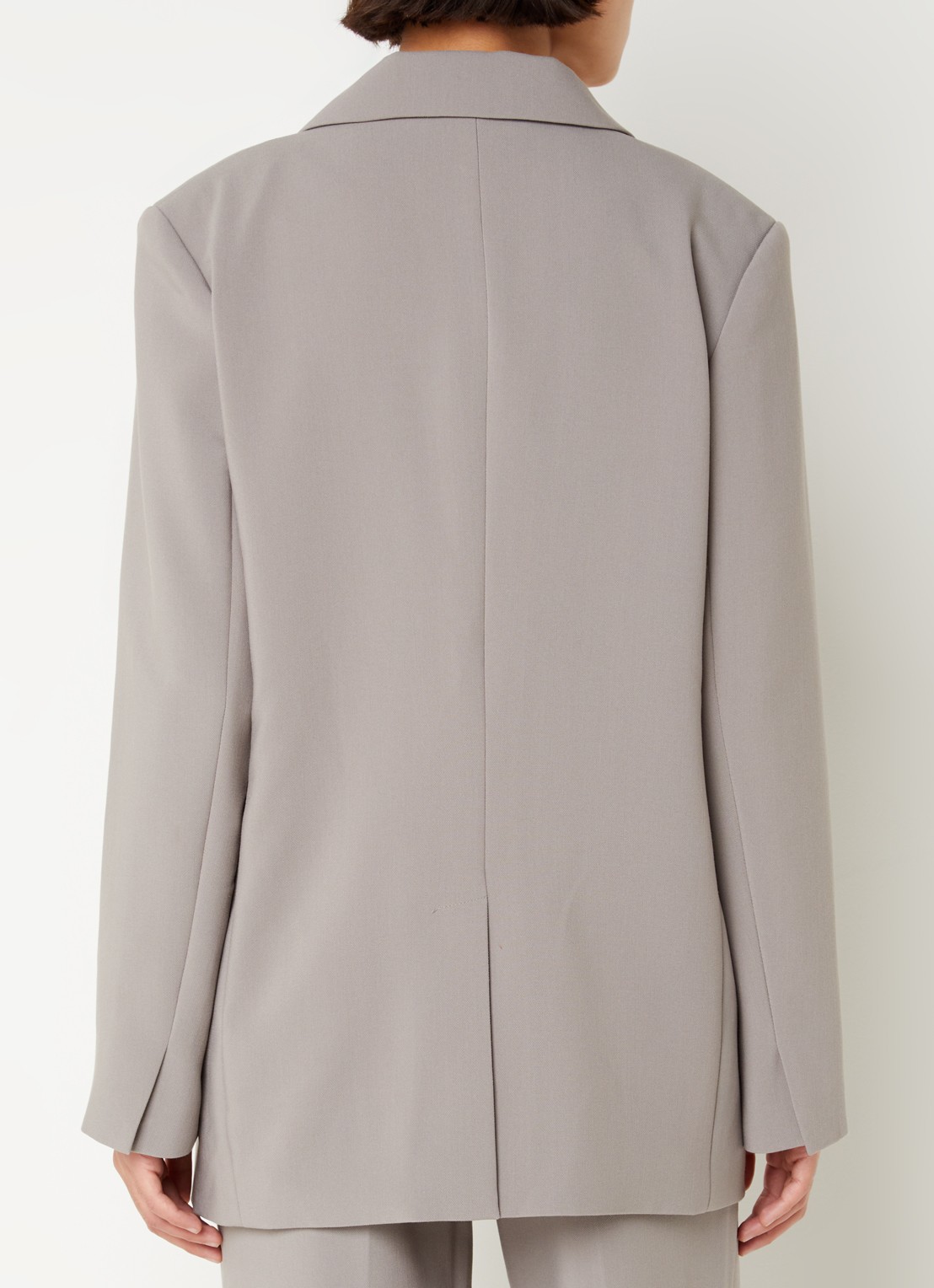 Modström Gale blazer met klepzakken - achterkant grijs