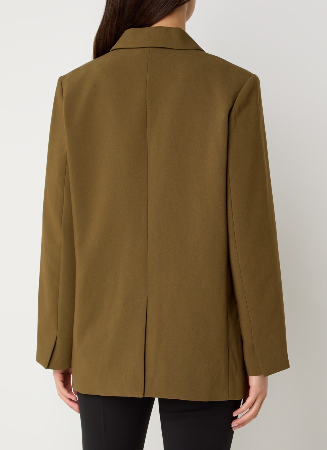 Modström Gale blazer met klepzakken - achterkant mosgroen