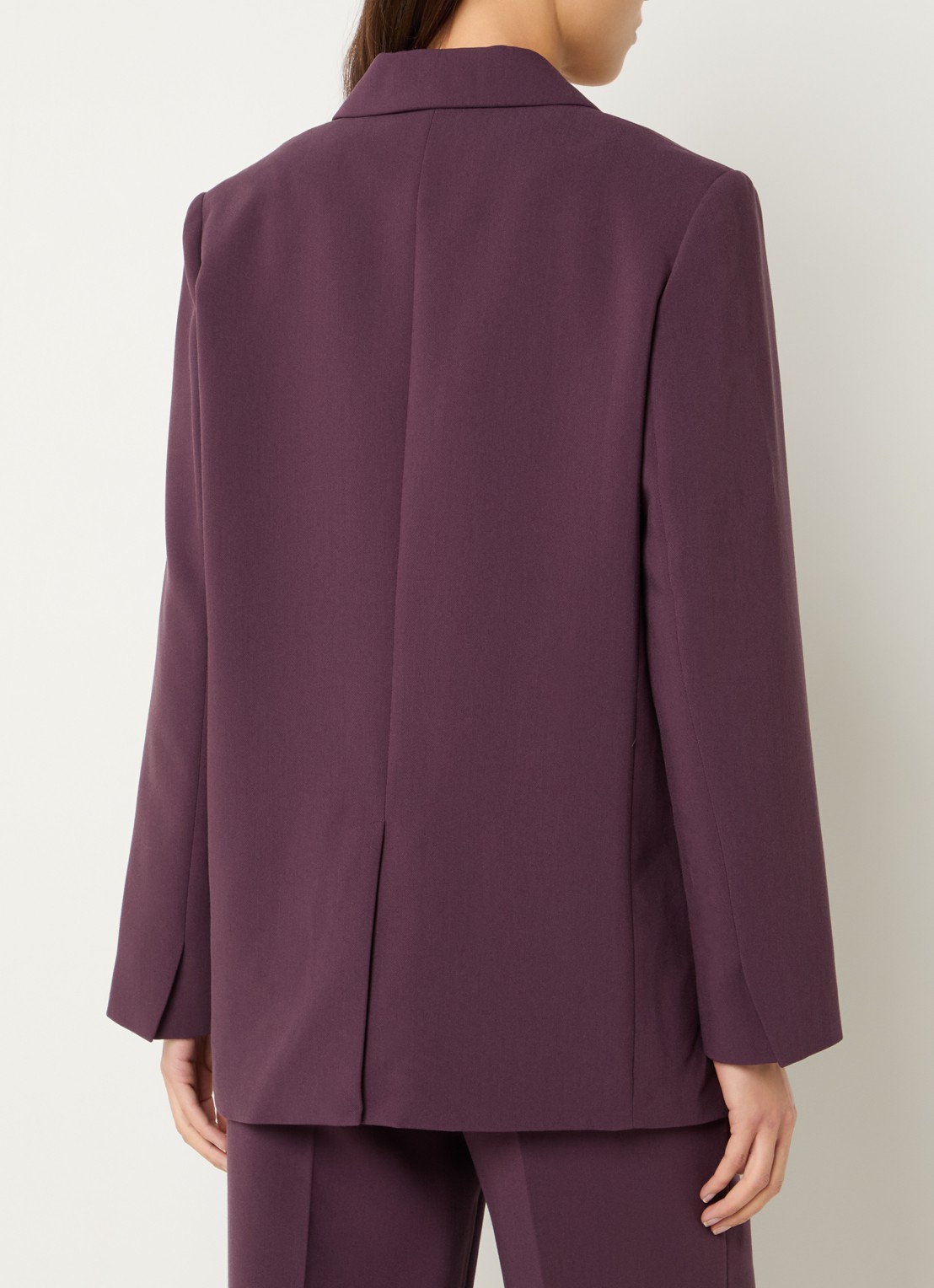 Modström Gale blazer met klepzakken - achterkant 4 aubergine