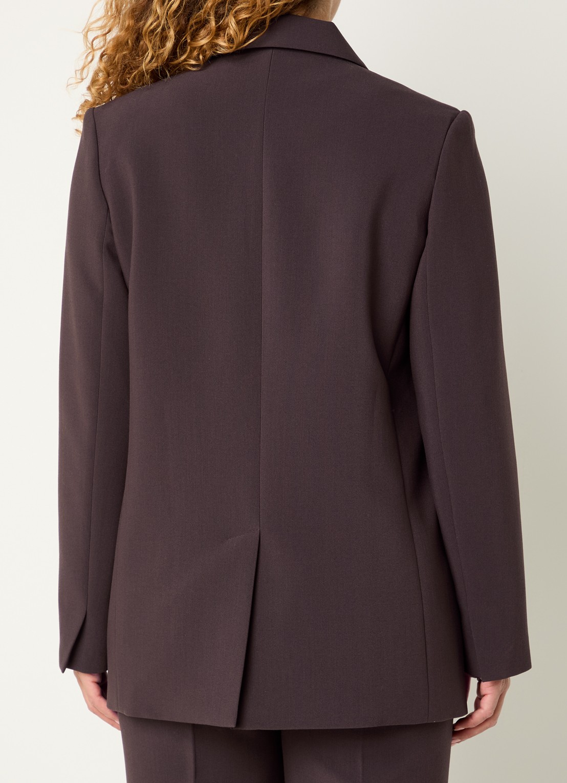 Modström Gale blazer met klepzakken - achterkant 3 donkerbruin