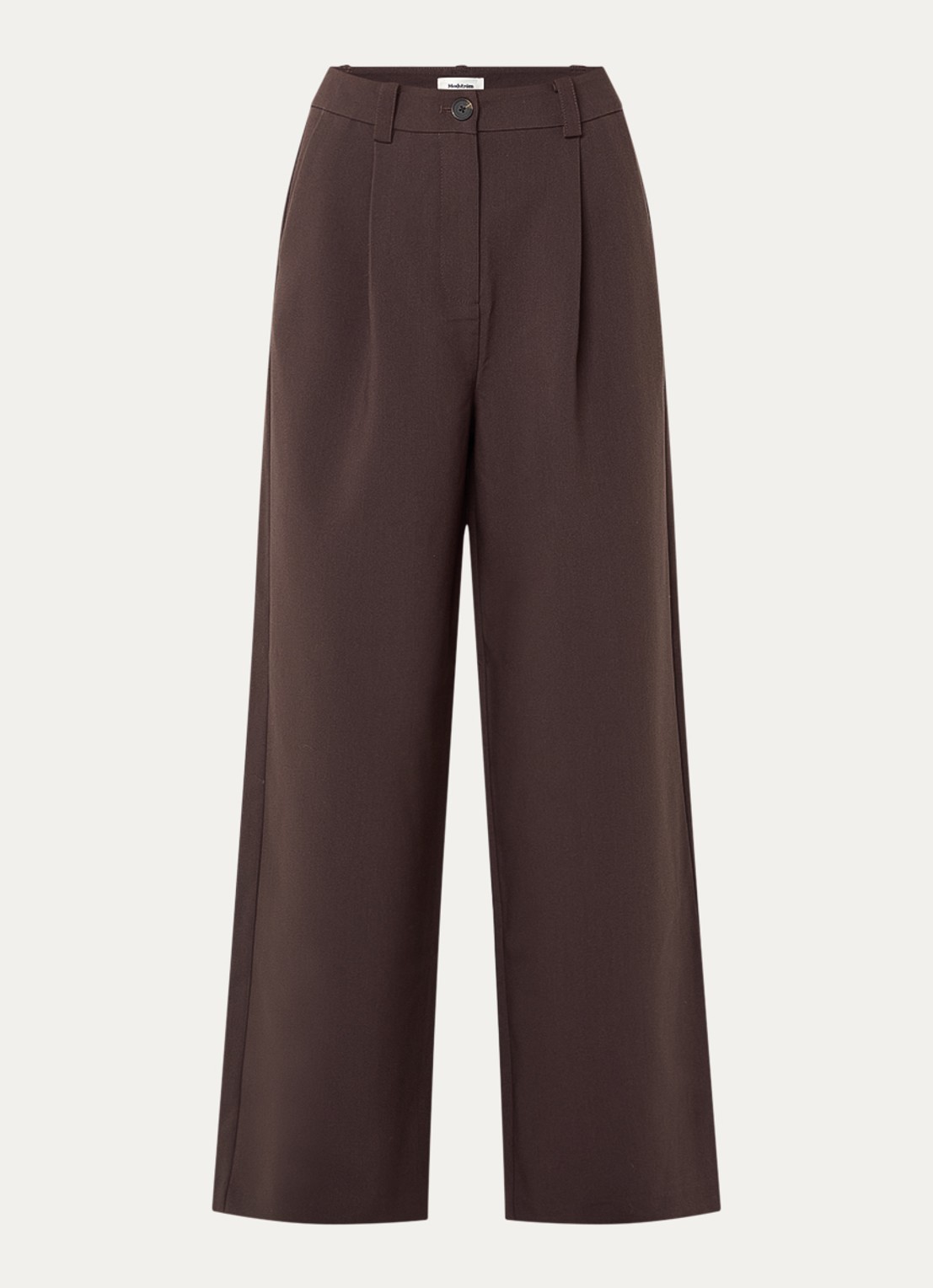 Modström Gale loose fit pantalon met steekzakken - voorkant 2 bruin