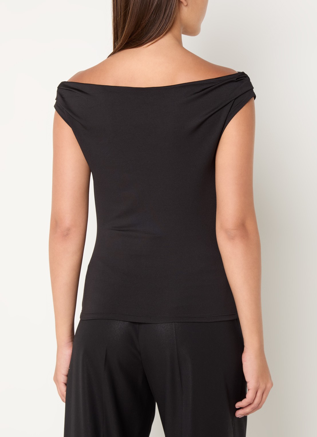 Modström Hima off shoulder top - achterkant 2 zwart