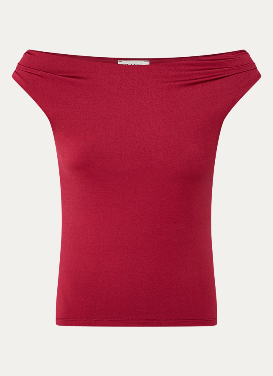 Modström Hima off shoulder top - voorkant 3 donkerrood