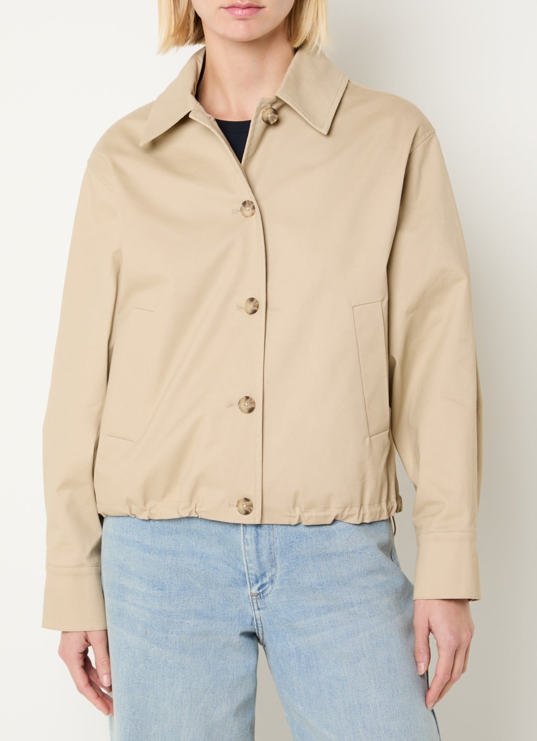 Modström Jack met steekzakken - detail beige