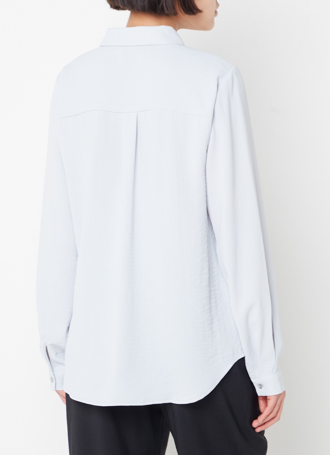 Modström Ossa blouse met kraag - achterkant blauwgrijs
