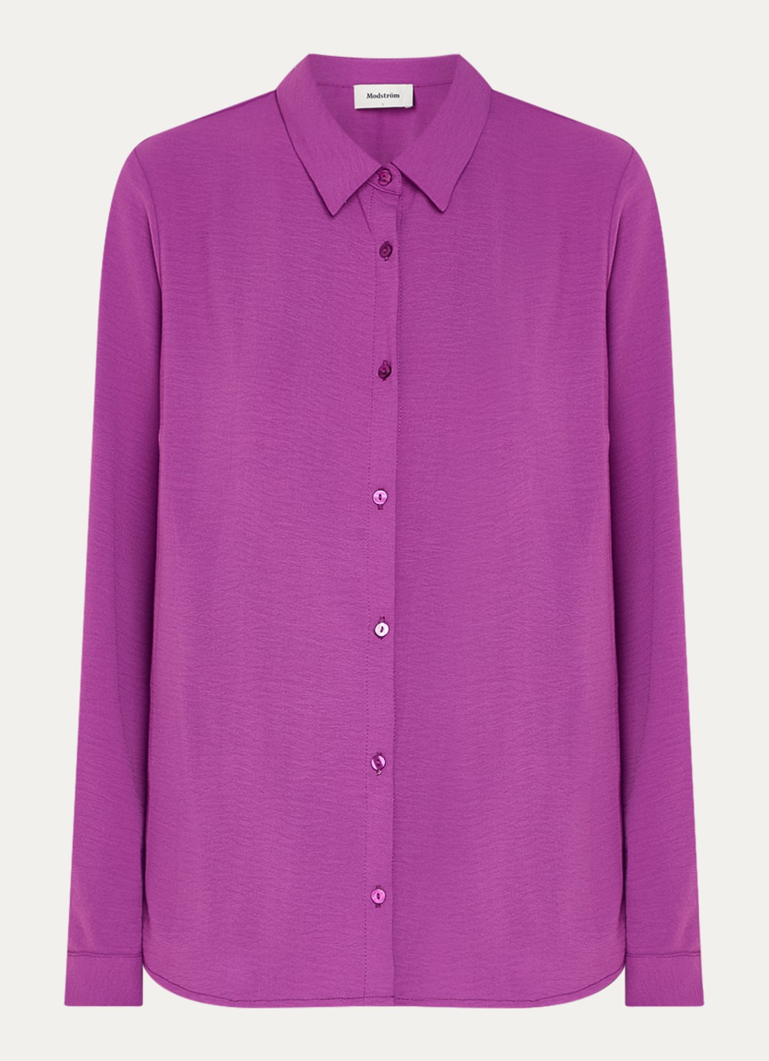 Modström Ossa blouse met kraag - voorkant paars