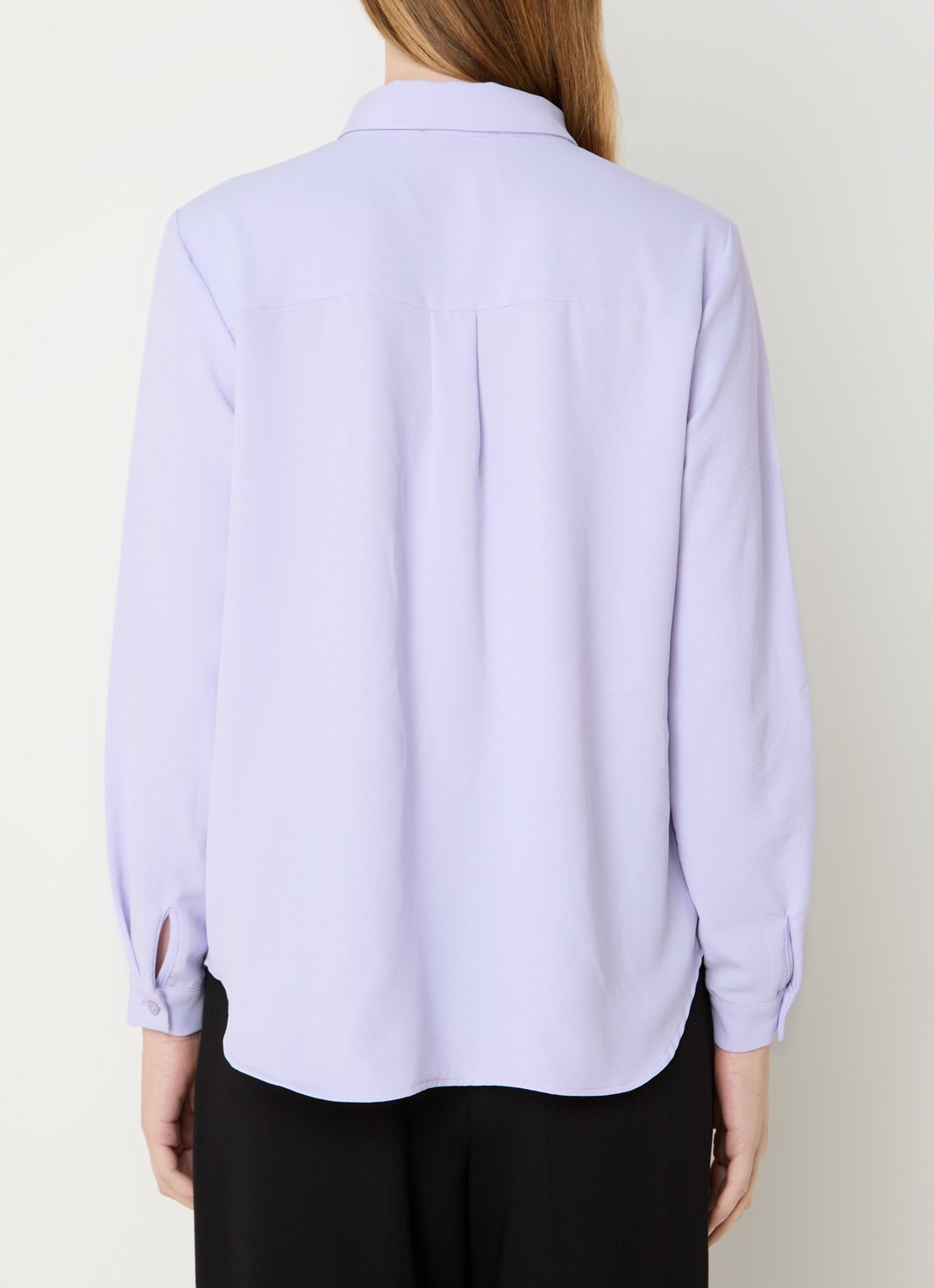 Modström Ossa blouse met kraag - achterkant 4 lichtpaars