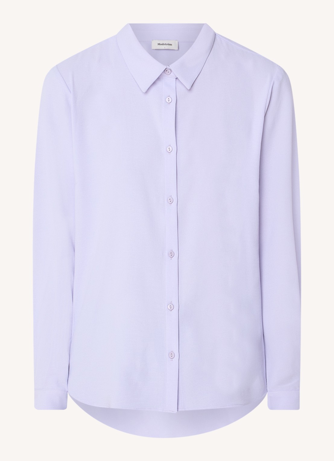 Modström Ossa blouse met kraag - voorkant 2 lichtpaars