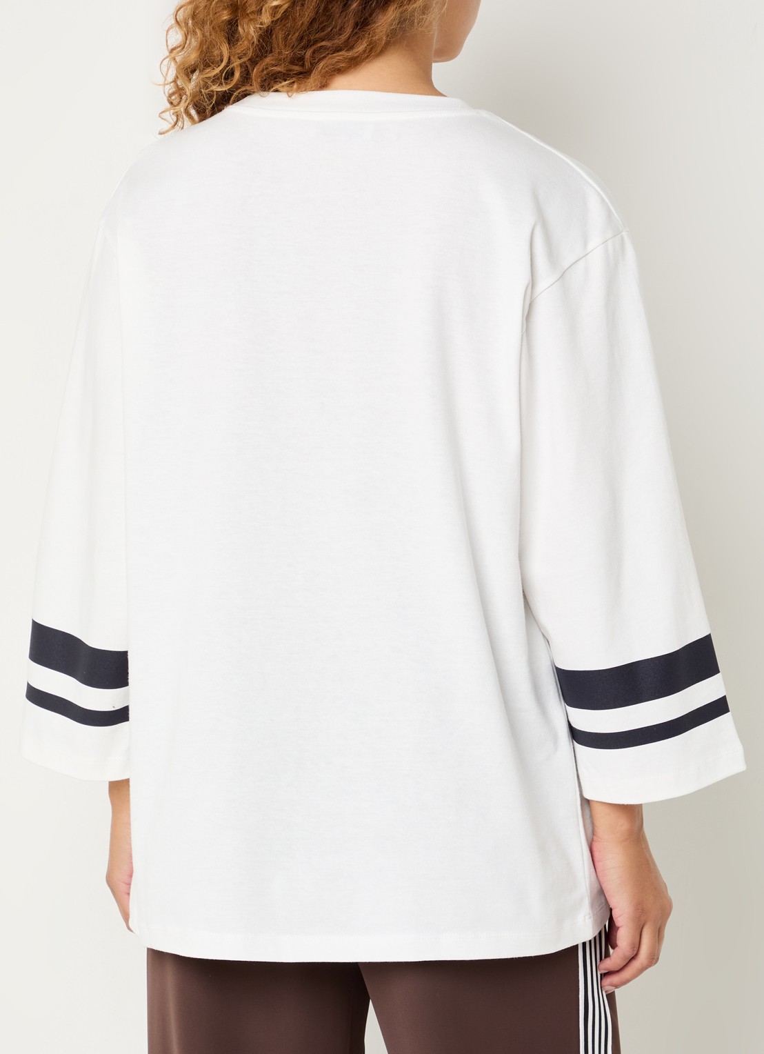 Modström Taliya oversized T-shirt met print - achterkant 4 gebroken wit