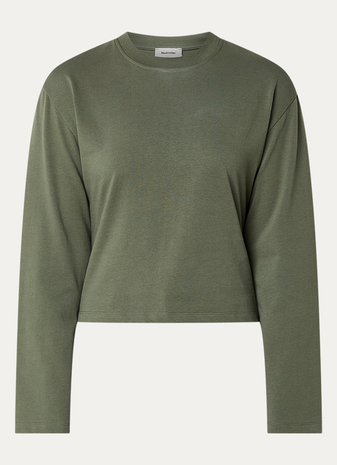 Modström Tampa longsleeve - voorkant 3 olijfgroen
