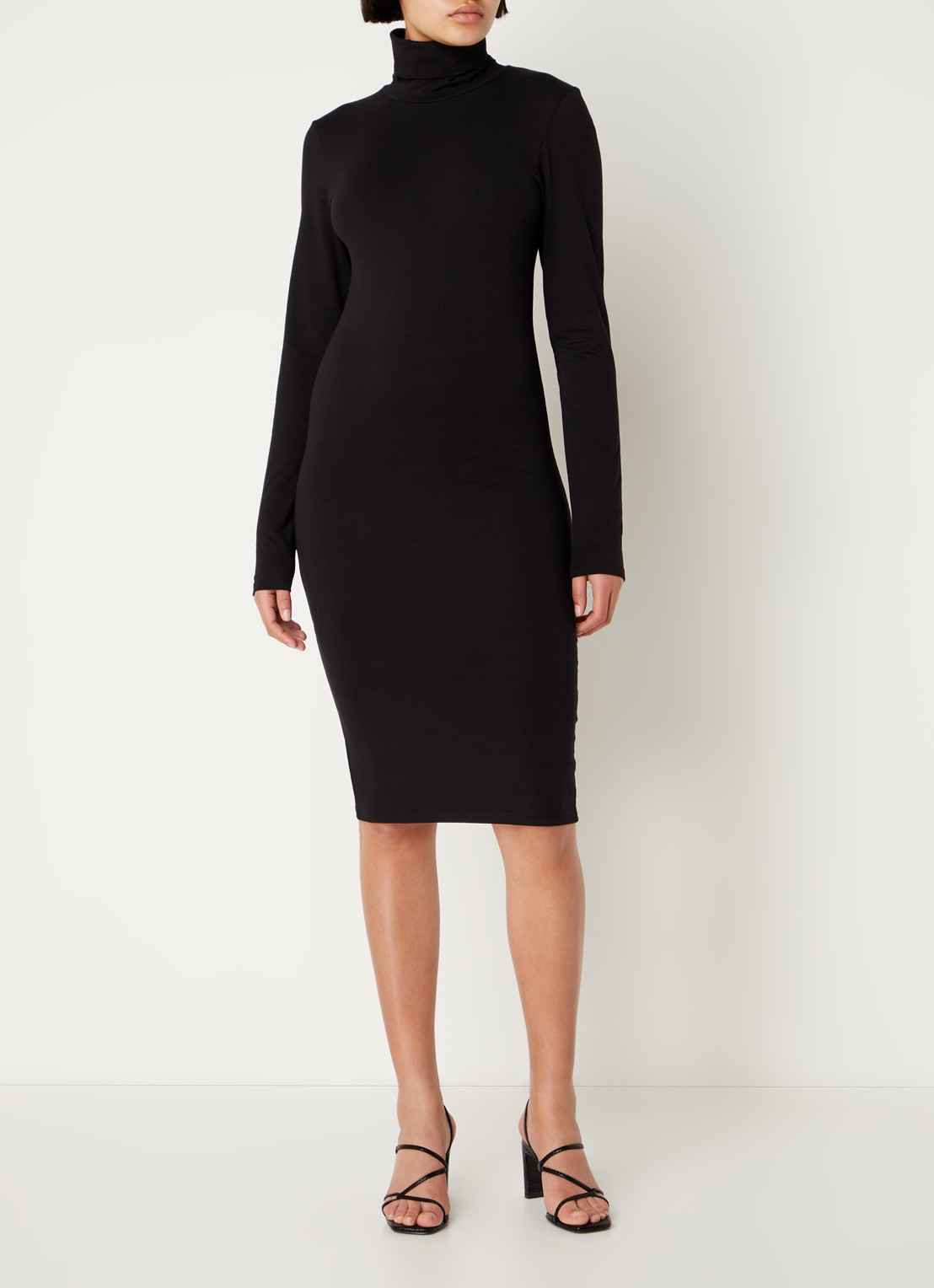 Modström Tanner midi jurk met stretch - detail 4 zwart