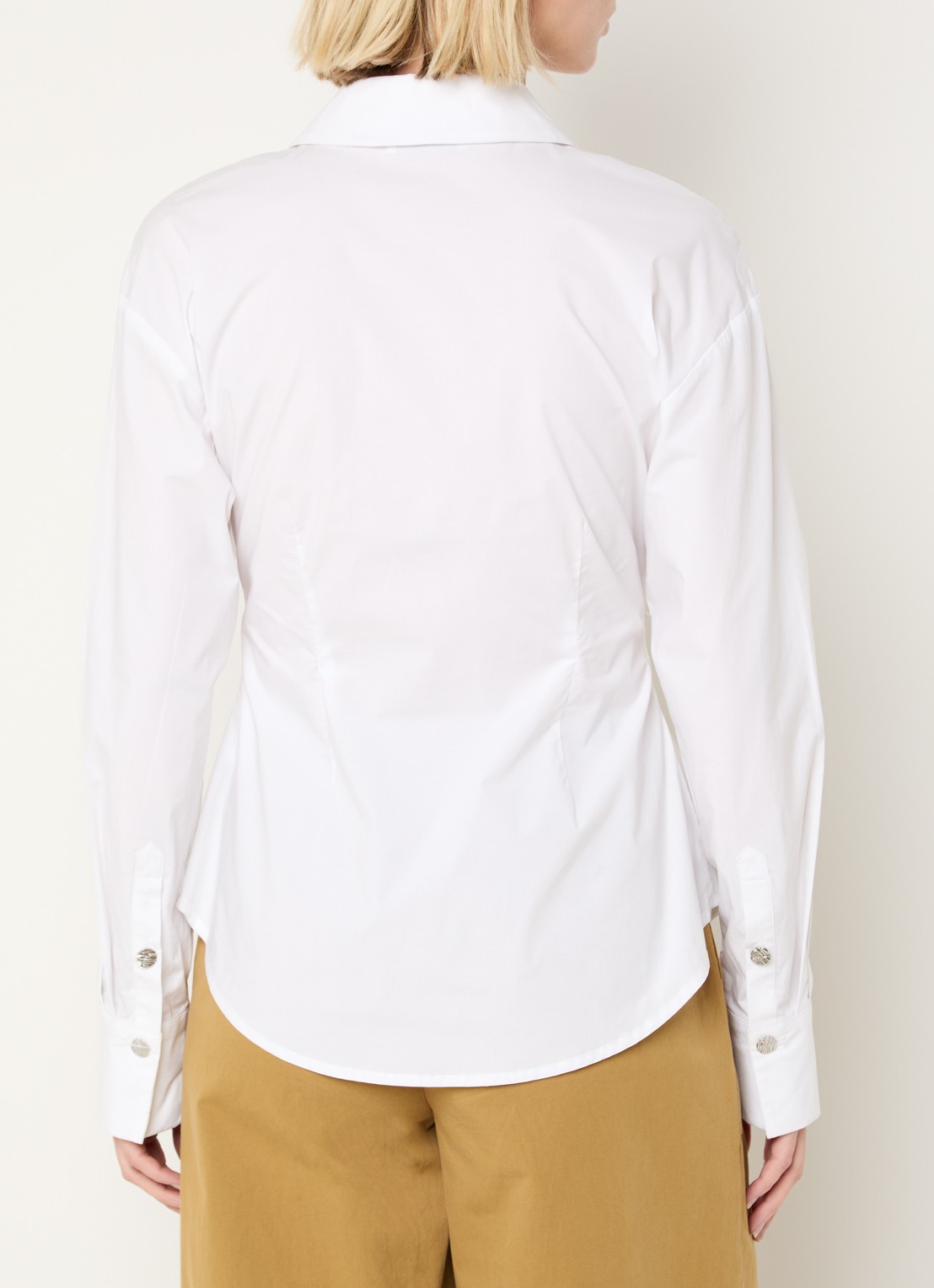 Modström Ullis blouse met kraag - achterkant 2 wit