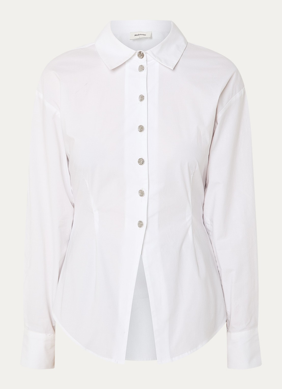 Modström Ullis blouse met kraag - voorkant 3 wit